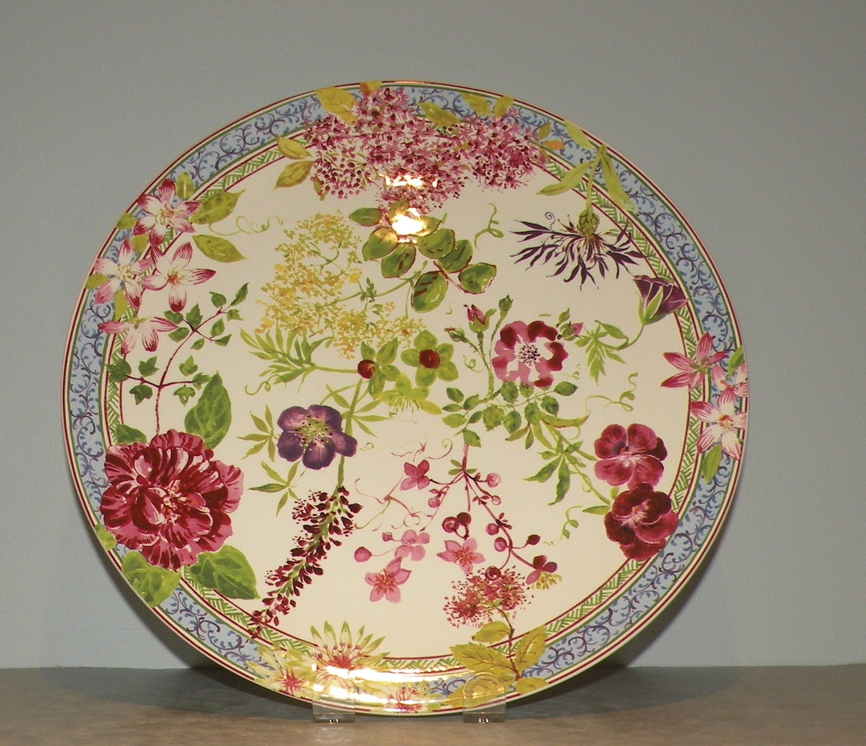 Round Cake Platter, Millefleurs