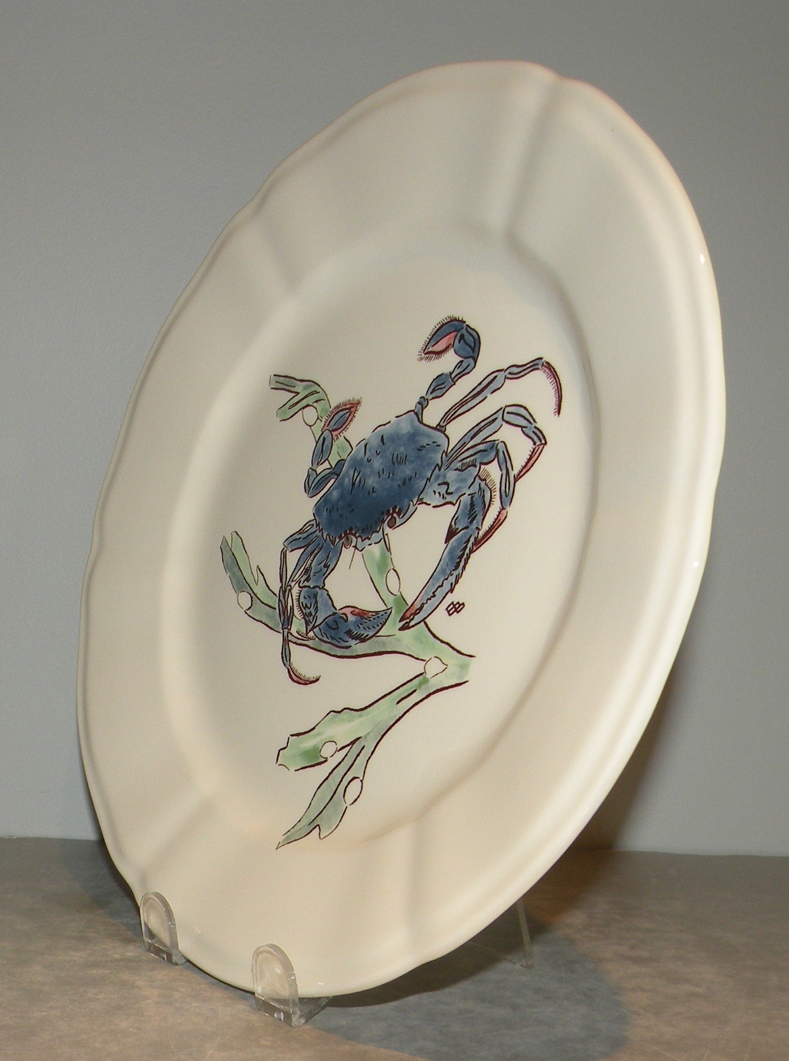 Dinner Plate, Blue Crab Grands Crustaces 2015