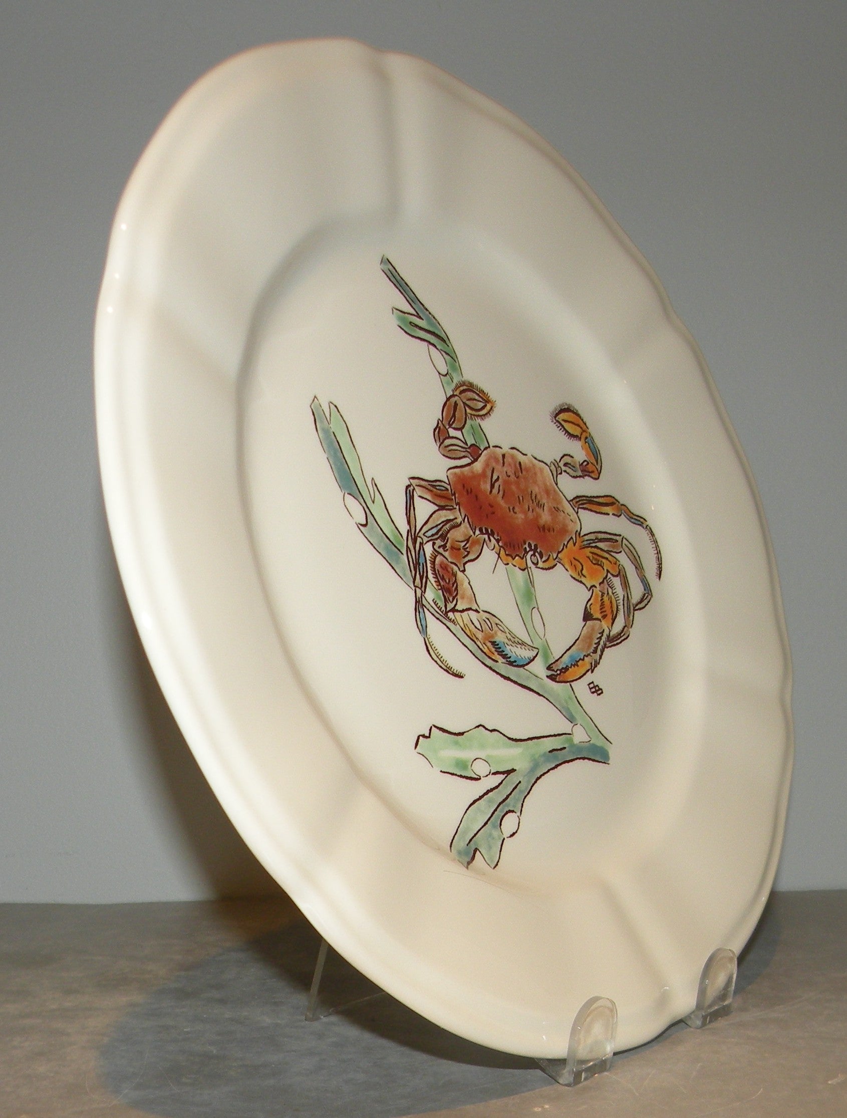 Dinner Plate, Red Crab Grands Crustaces 2015