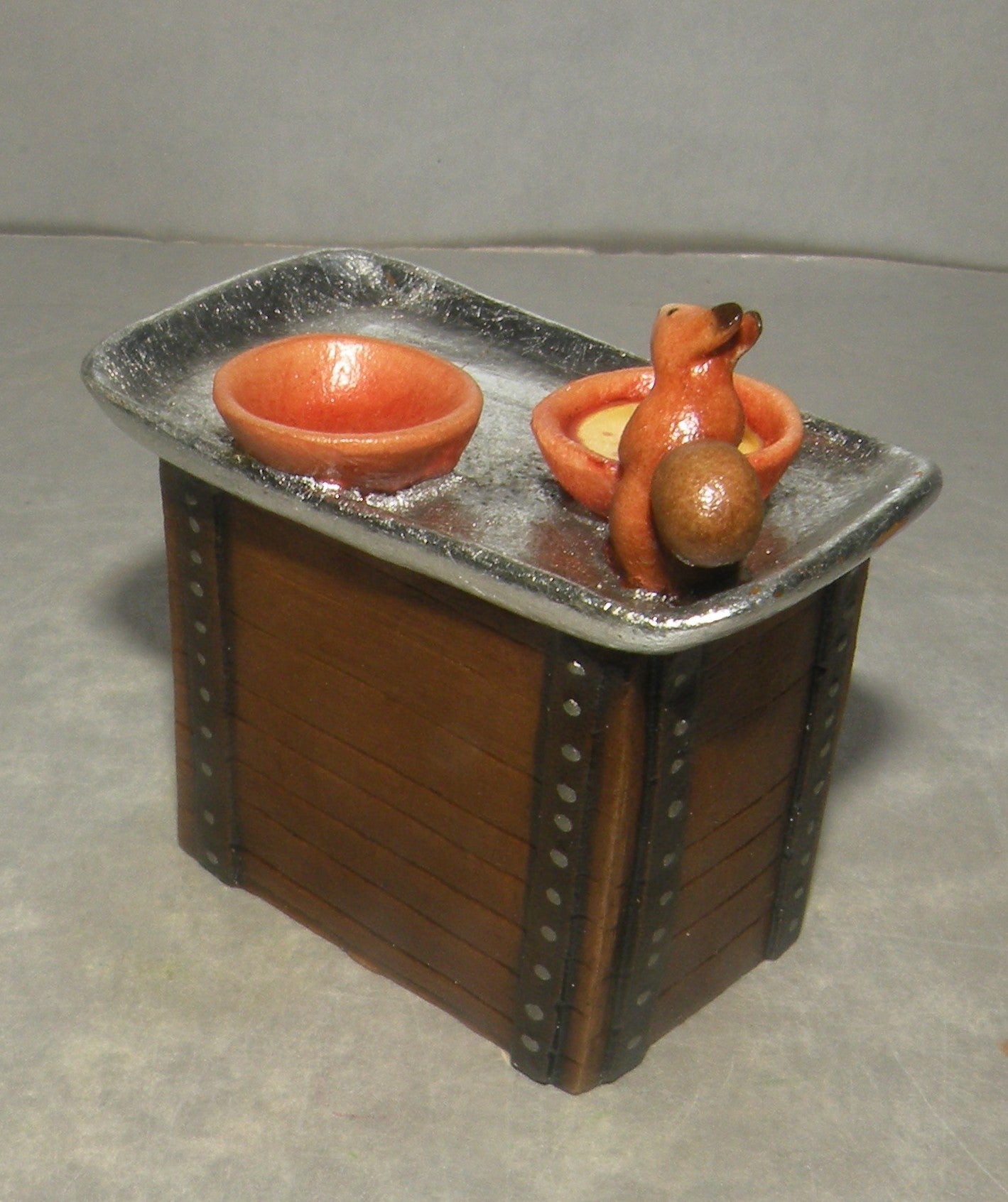 Tray with Soups and Squirrel , Kastlunger