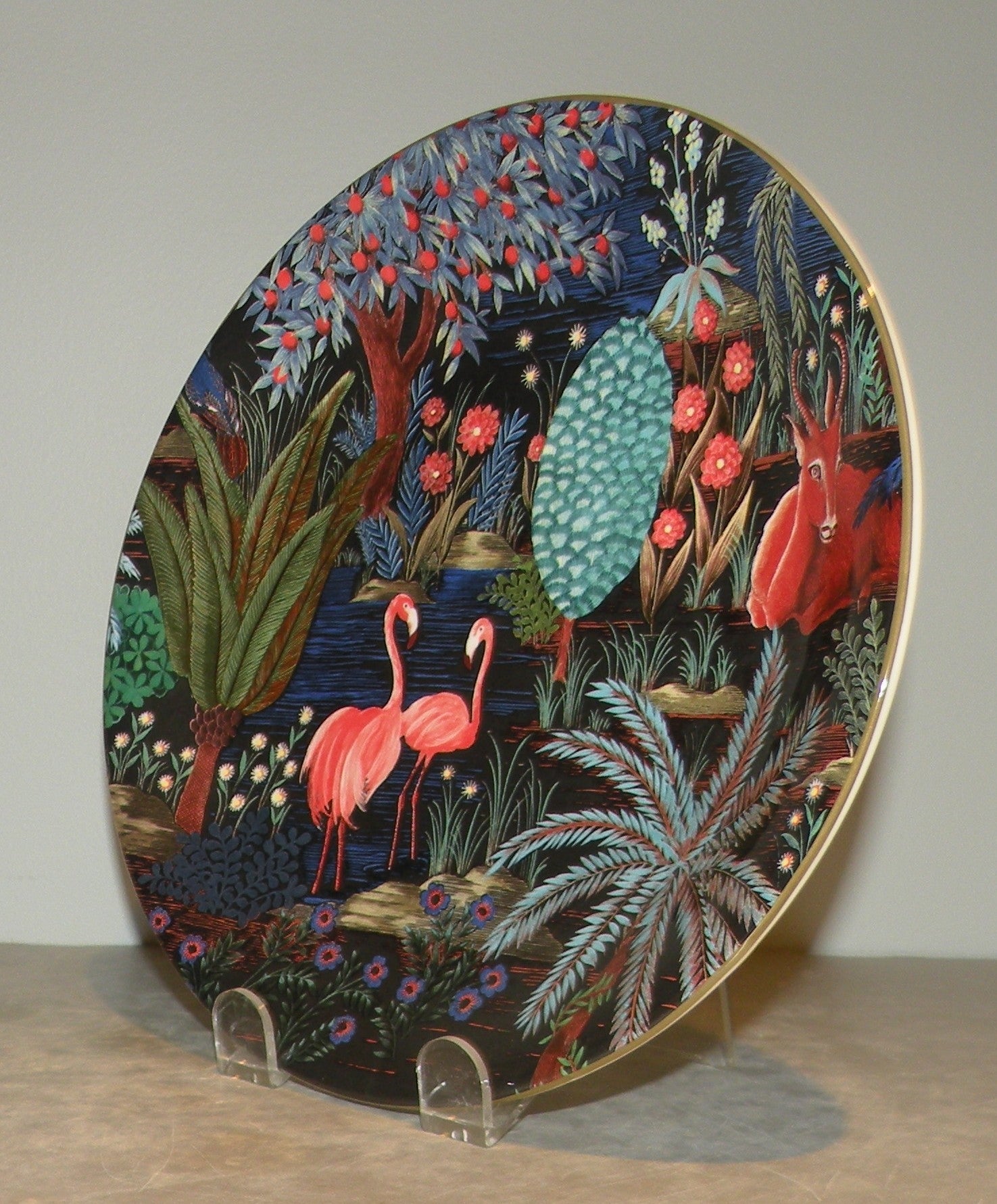 Dessert Plate Flamingo, Le Jardin du Palais