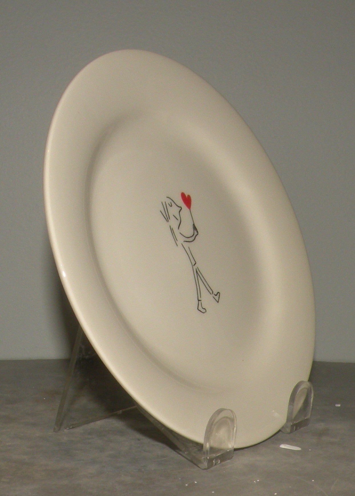 Bread & Butter Plate Lady 1 Heart, Les Amoureux