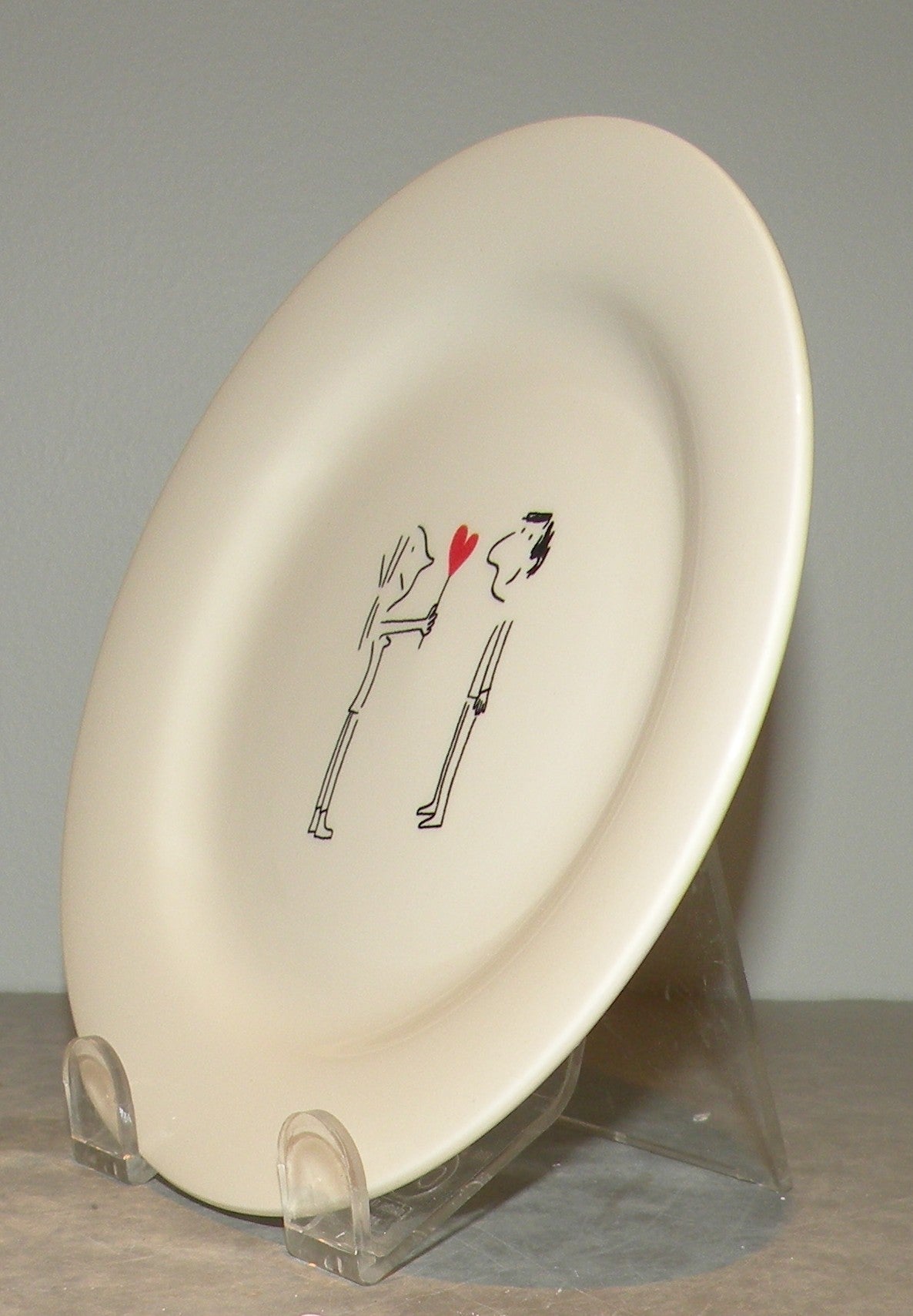 Bread & Butter Plate Couple 1 Heart, Les Amoureux