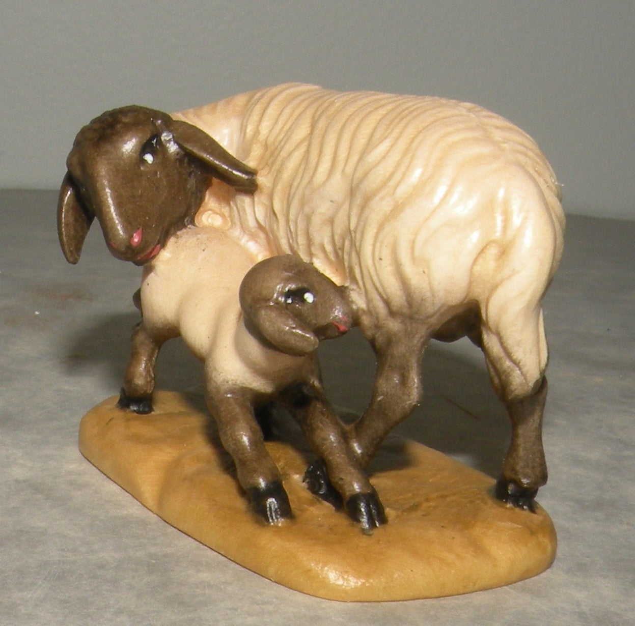 Sheep with lamb Black Head ( 21200 - S ) ,   Rustic