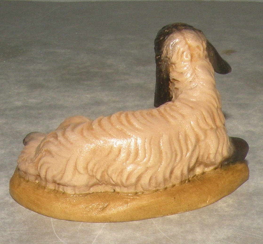 Sheep Lying-Down  black Head ( 21208-S ) ,   Rustic