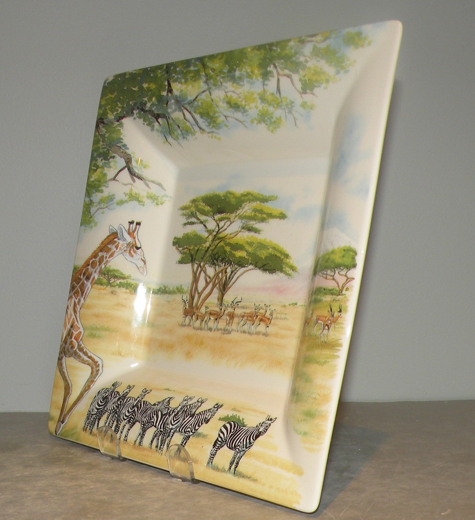 Extra Large Square Candy Tray, Safari