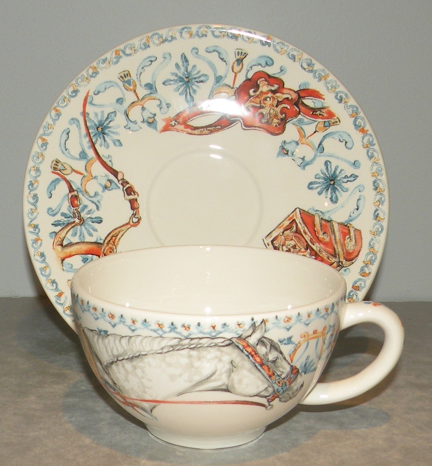 Breakfast Cup & Saucer, Chevaux du Soleil