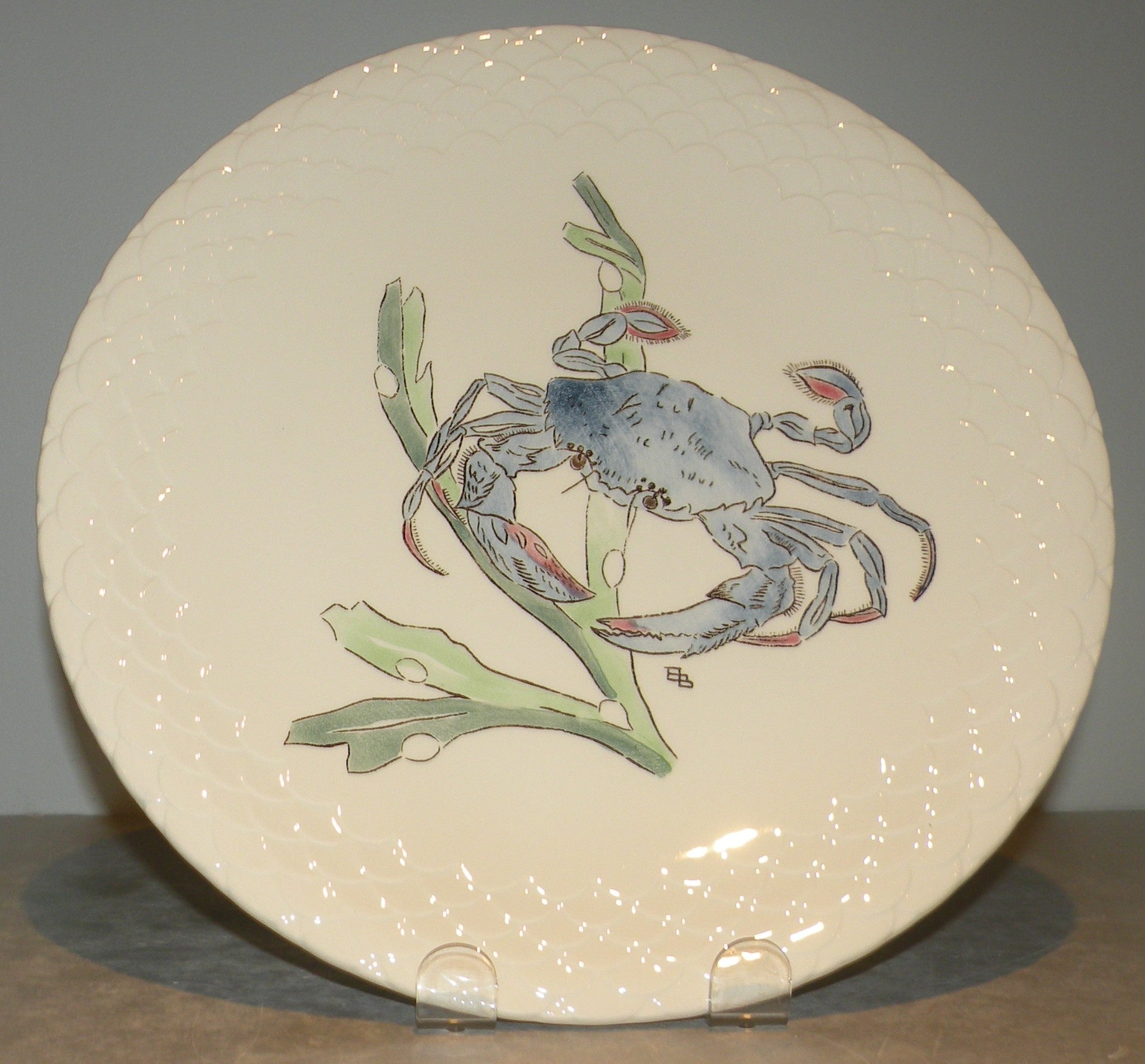 Dinner Plate Crabe Bleu, Grands Crustaces