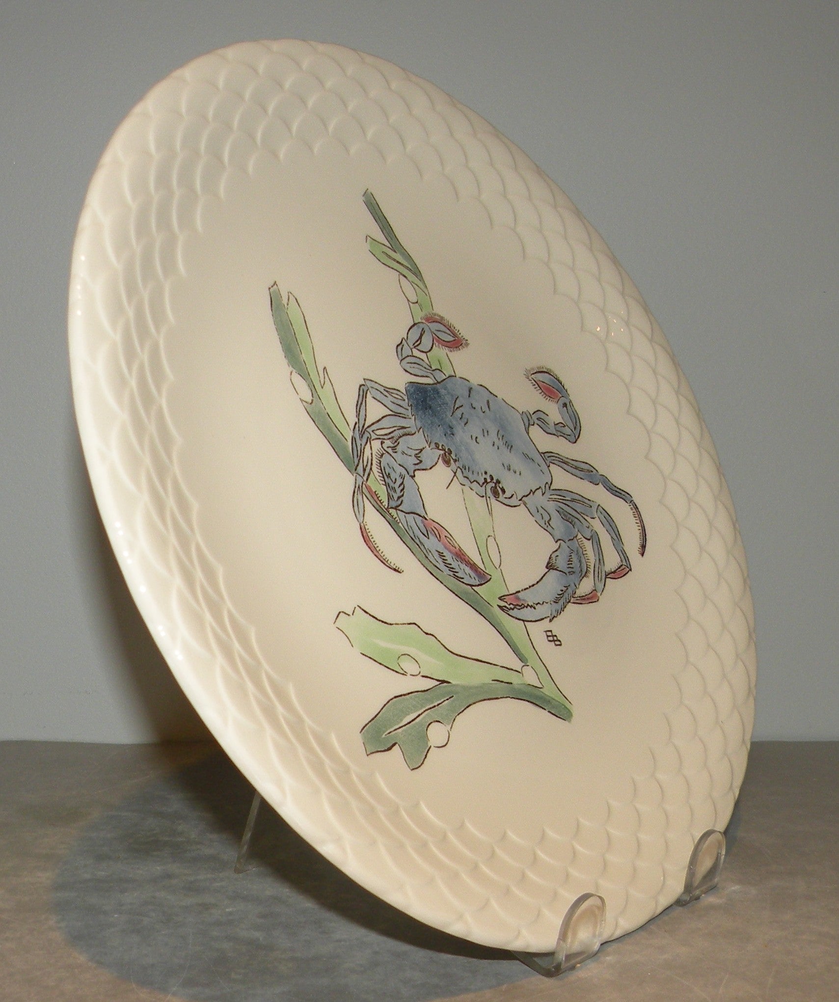 Dinner Plate Crabe Bleu, Grands Crustaces