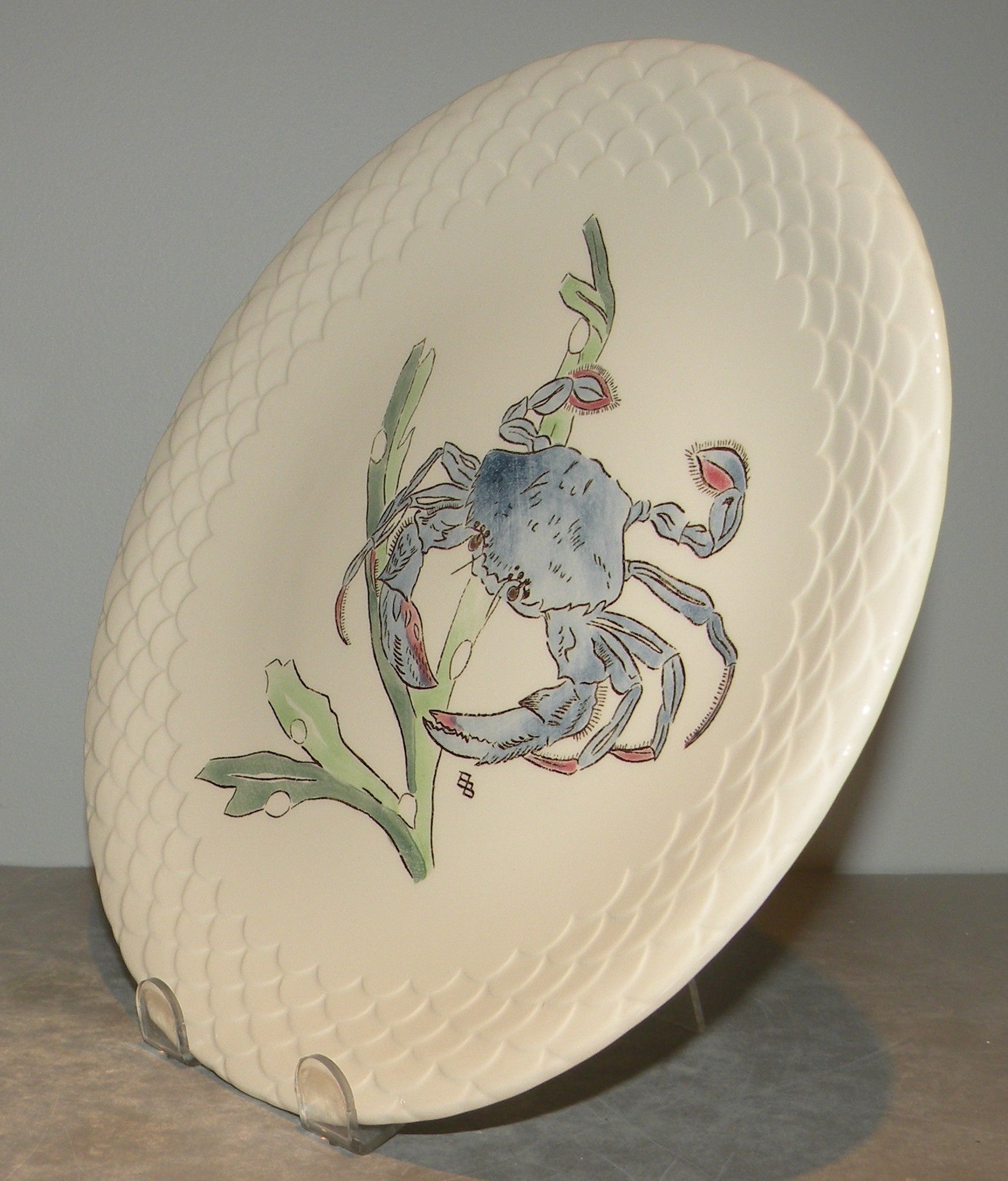 Dinner Plate Crabe Bleu, Grands Crustaces
