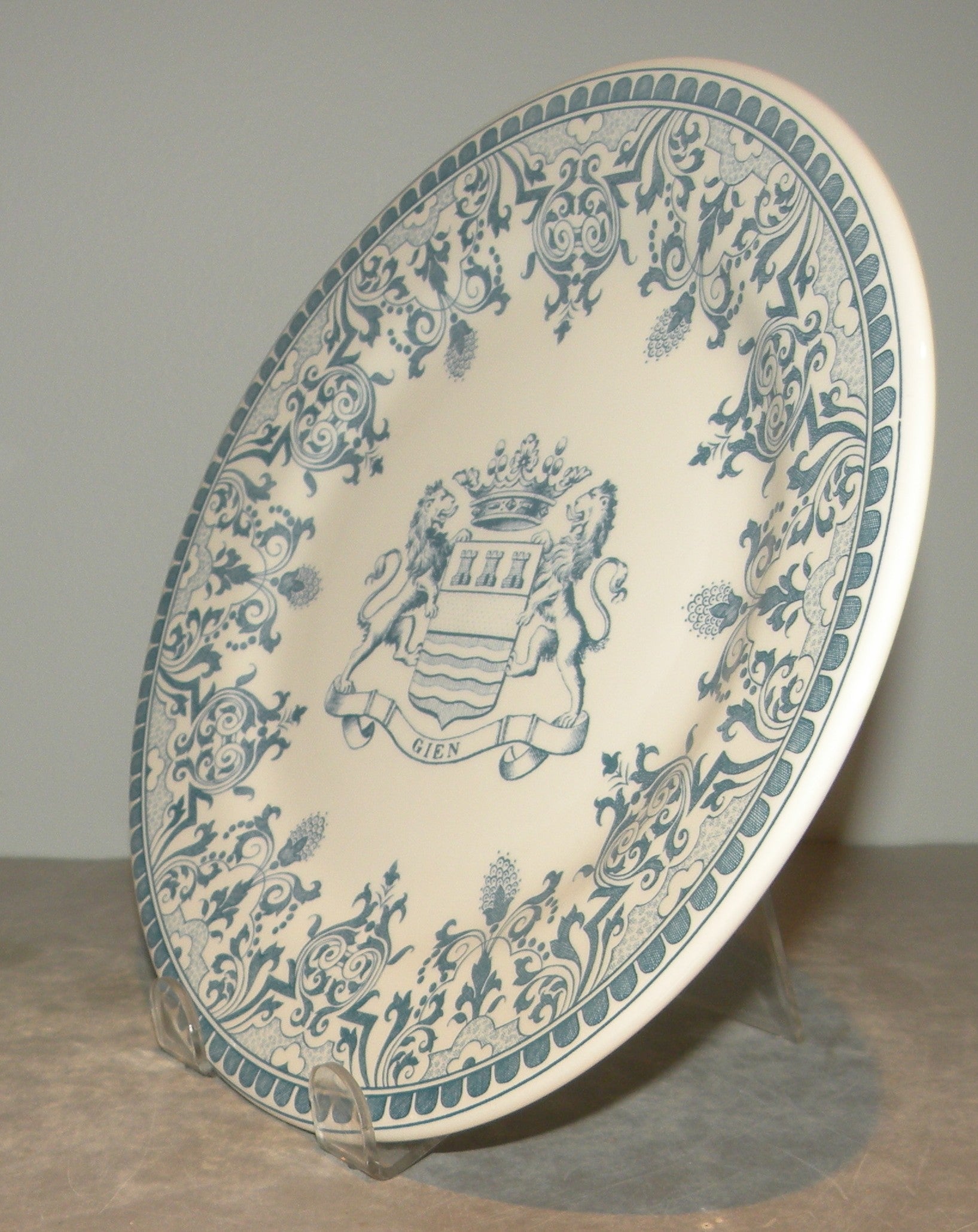 Dessert Plate Blason , Les Depareillees in Blue