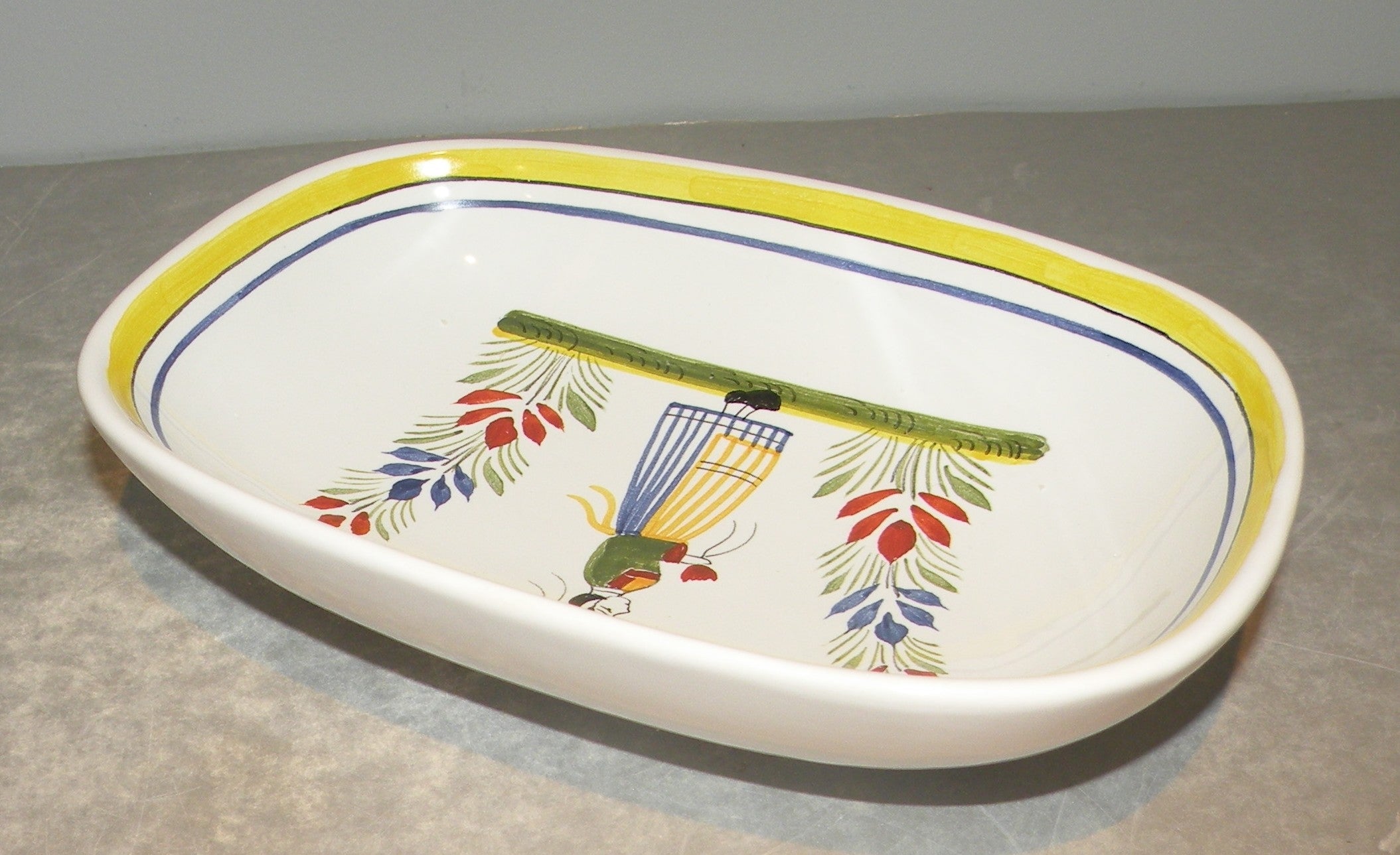 Pickle dish with a woman , Henriot