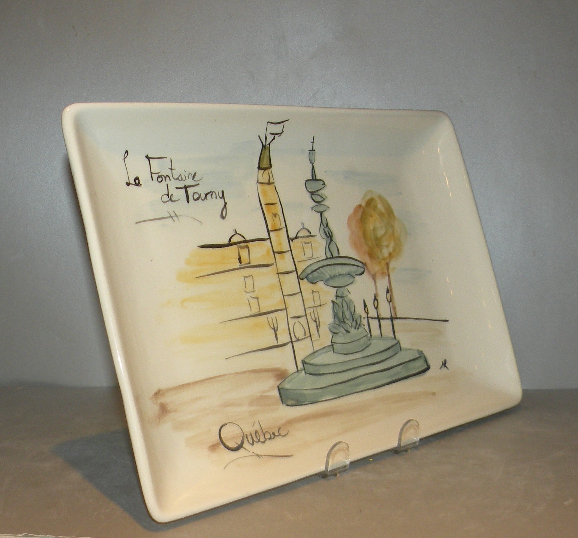 Rectangular Platter La Fontaine de Tourny