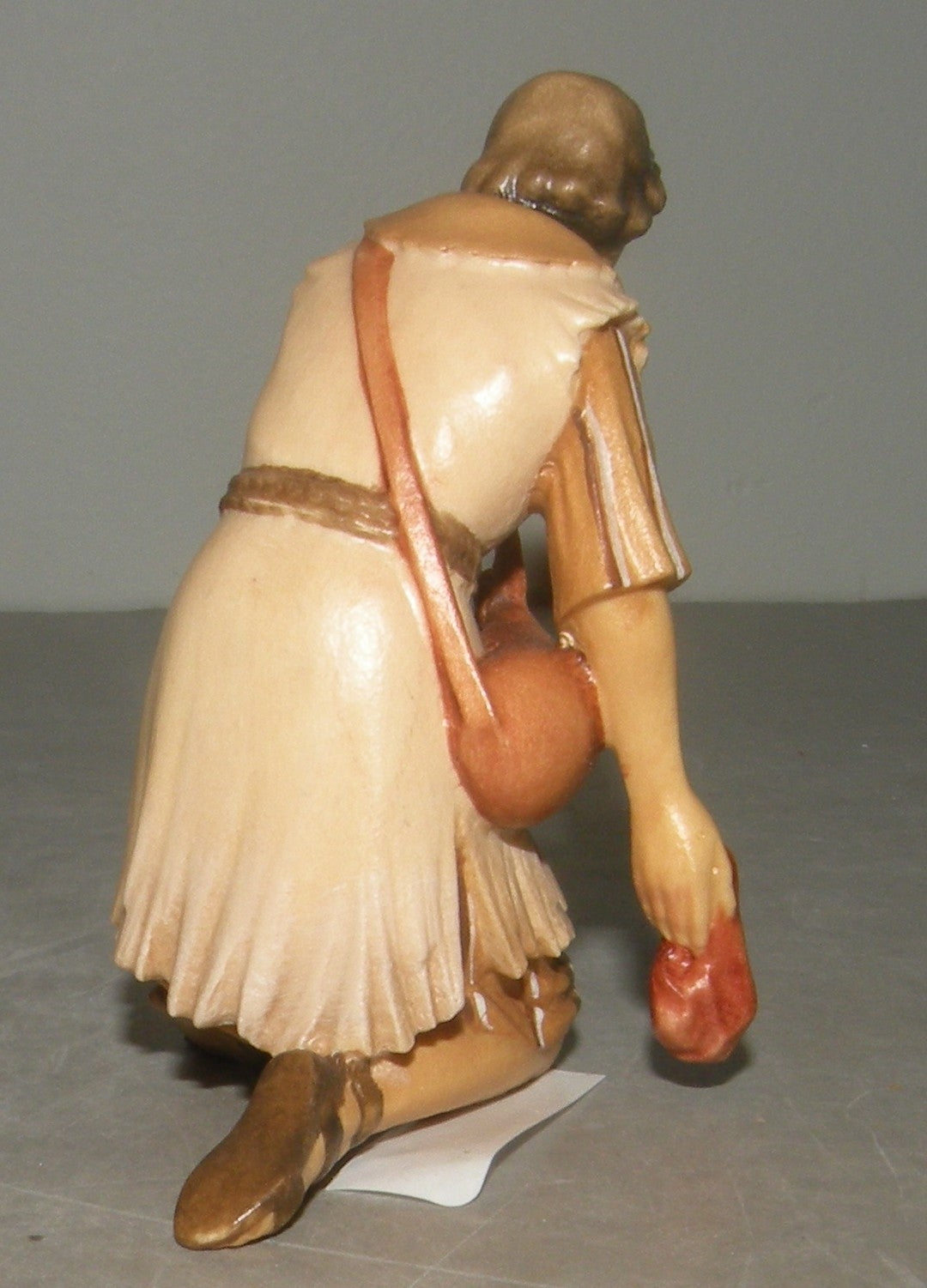Shepherd kneeling with walking - stick Venetian Nativity