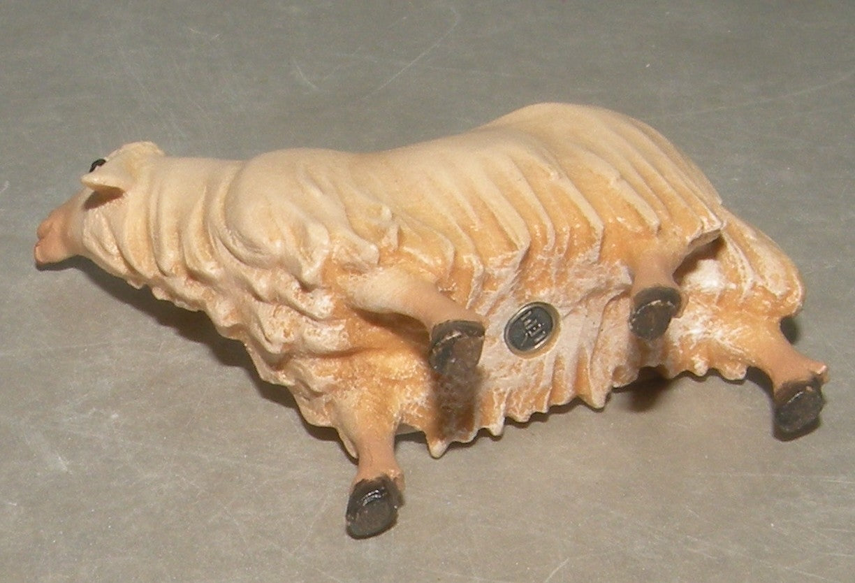 Sheep licking Venetian Nativity