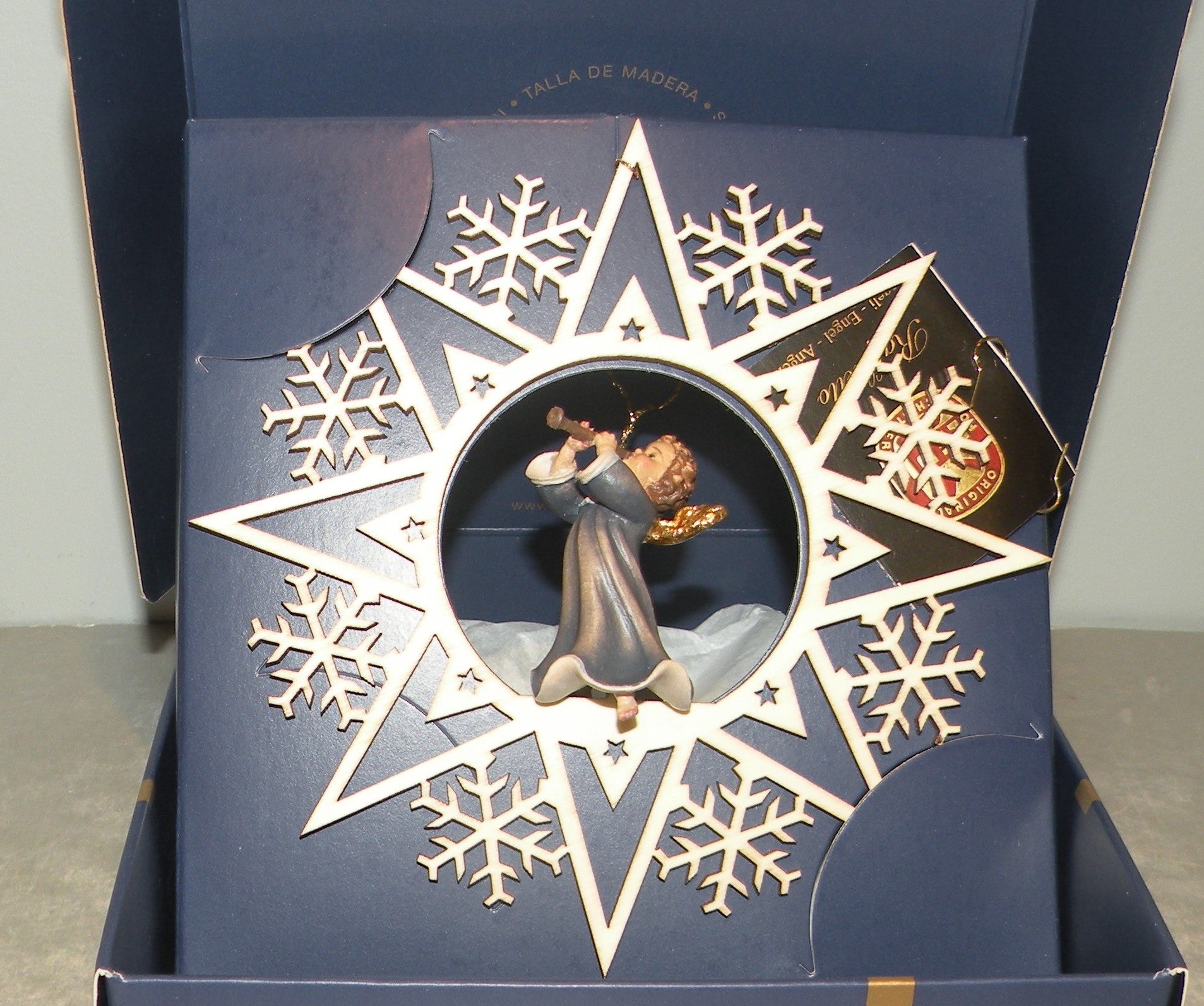 Angel with Clarinet on a Star - 08001-D