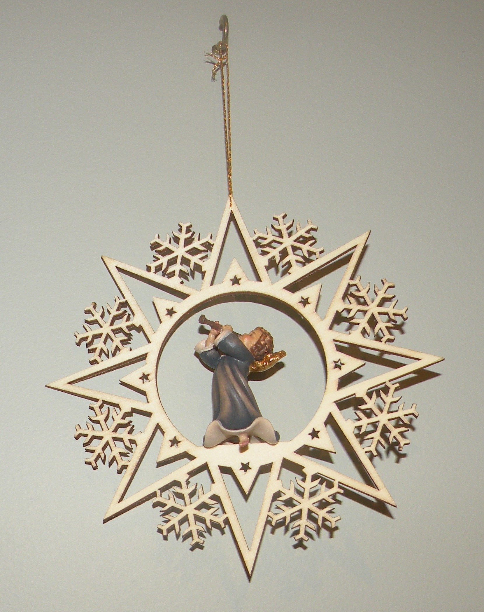Angel with Clarinet on a Star - 08001-D