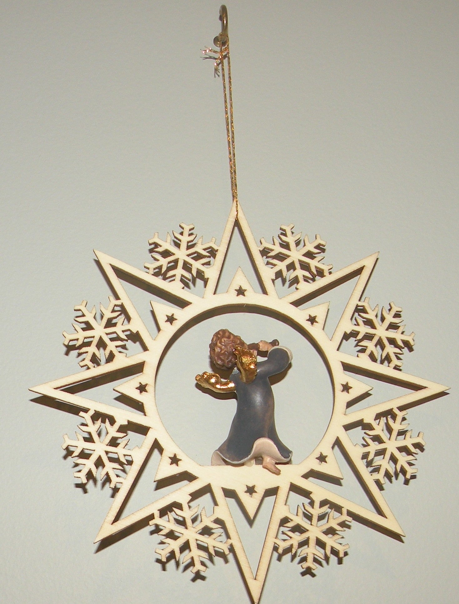Angel with Clarinet on a Star - 08001-D