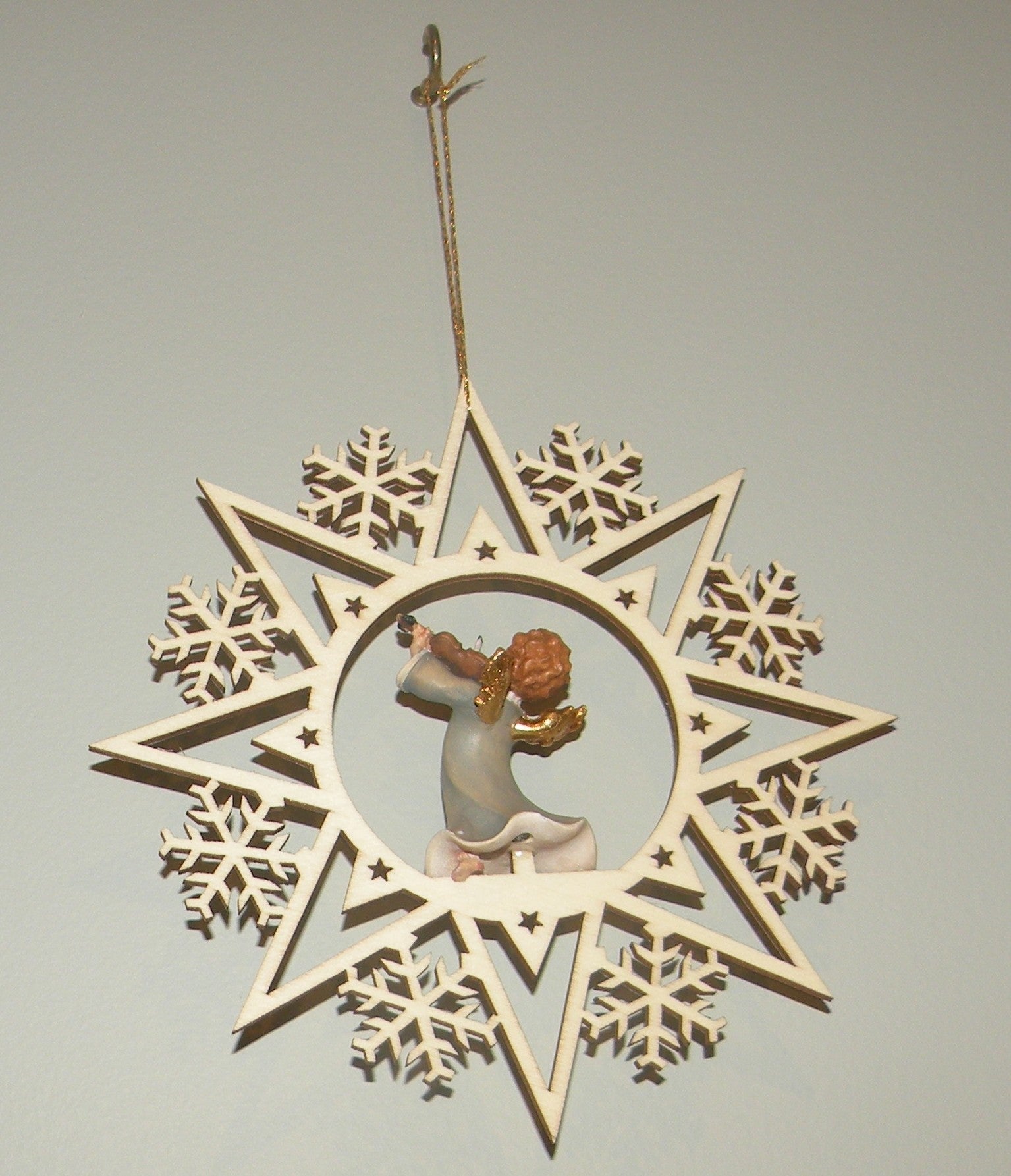 Angel with Violin on a Star - 08001-E