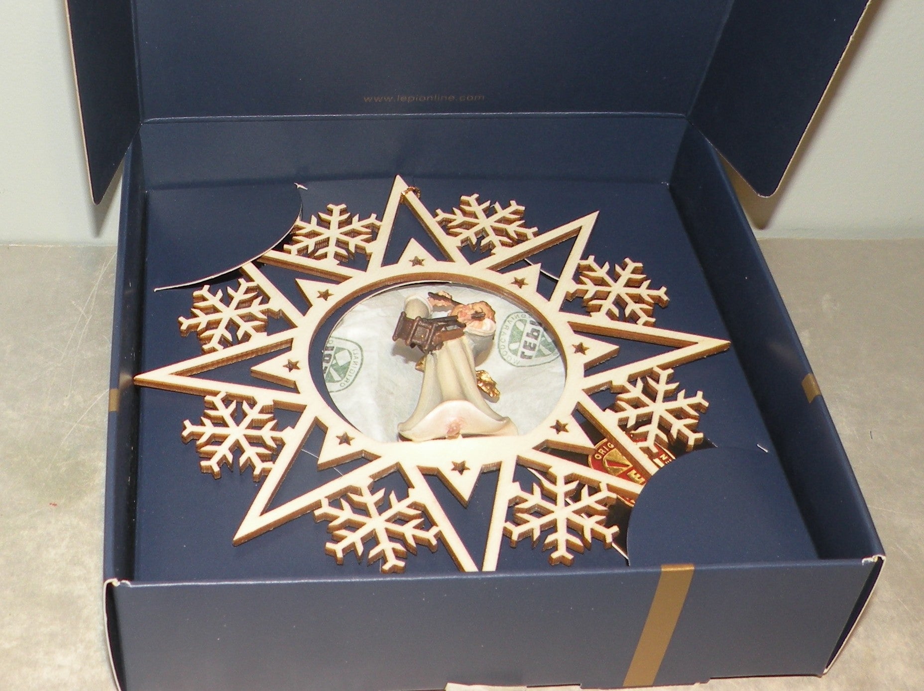 Angel with Drum on a Star - 08001-G
