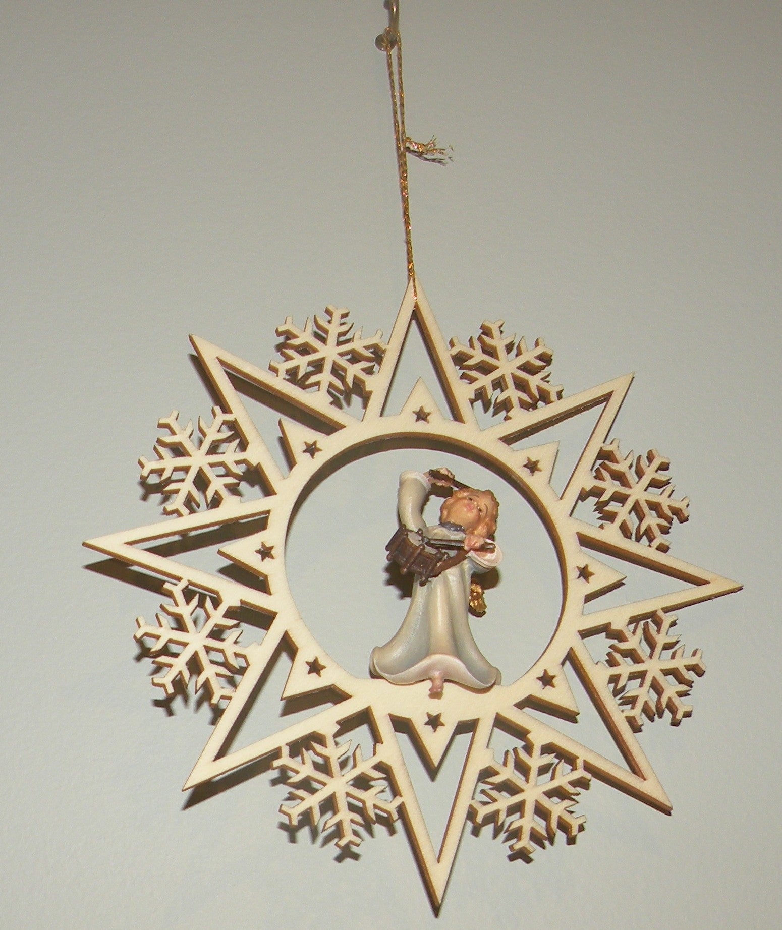 Angel with Drum on a Star - 08001-G