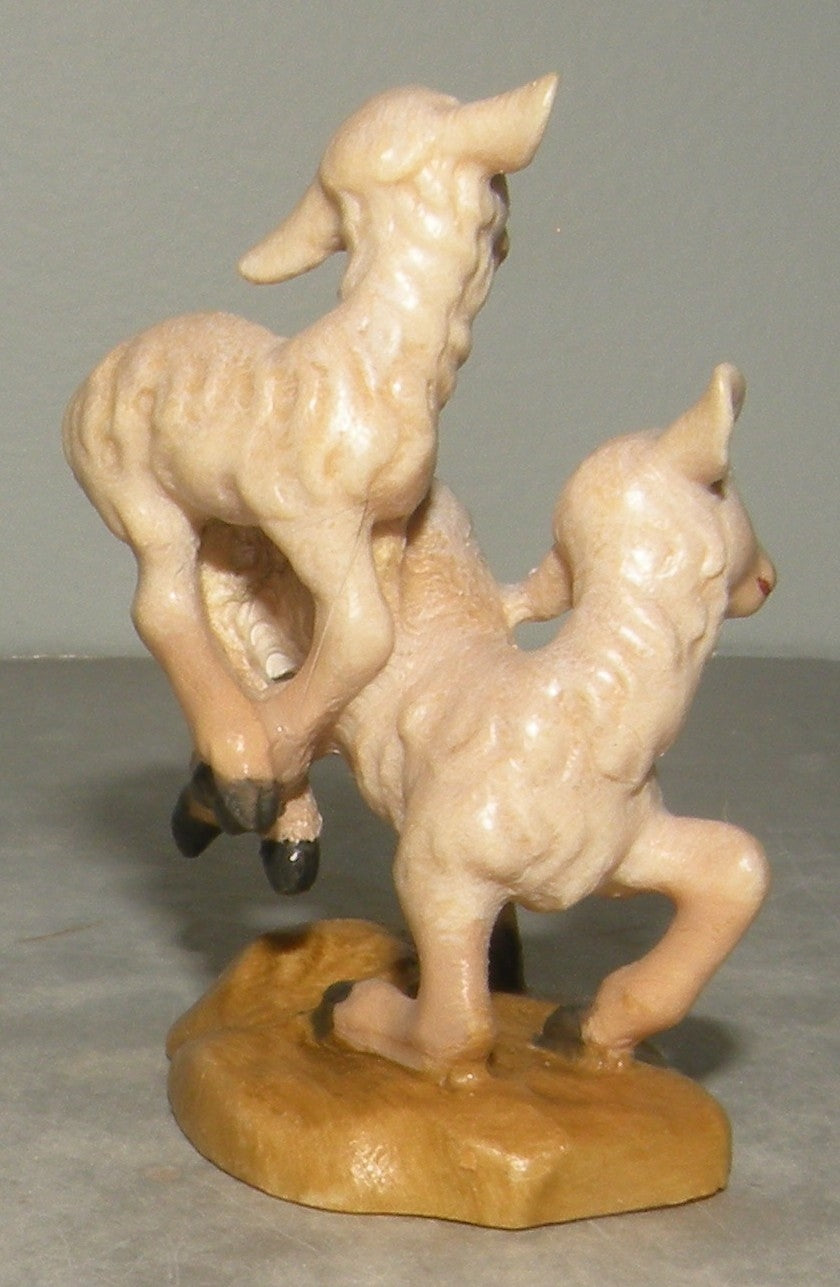 Couple of lambs hopping  ( 21281 ) ,   Rustic