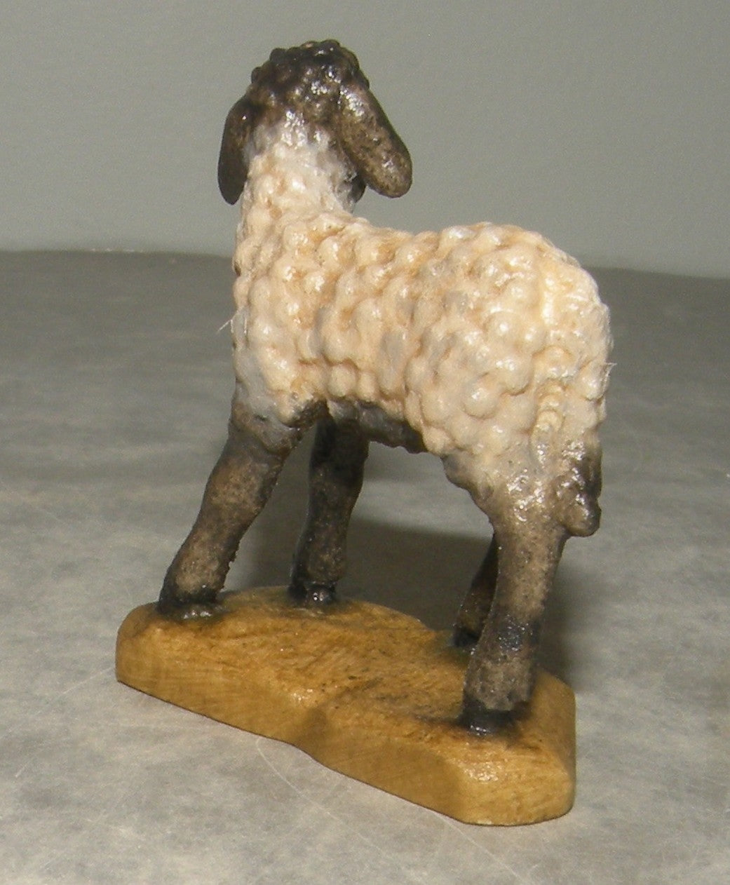 Lamb standing Black Head ( 21287-S )  ,   Rustic