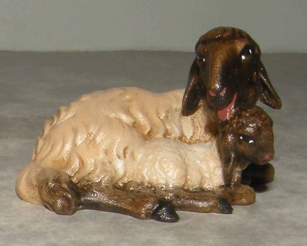 Sheep with Lamb black head( 21207-AS ),  Nazarene