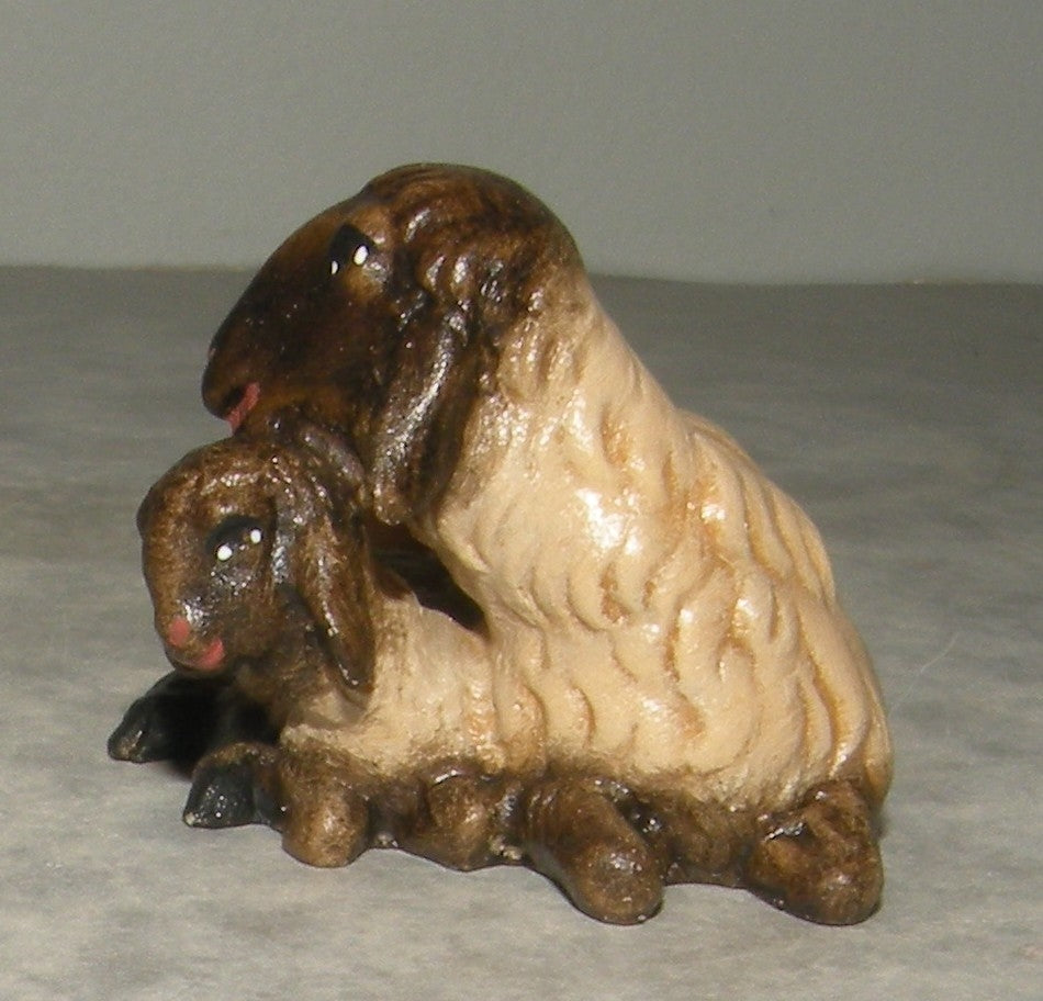 Sheep with Lamb black head( 21207-AS ),  Nazarene