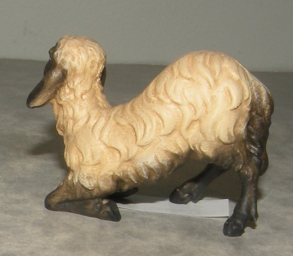 Sheep kneeling black head 1 ( 21204-AS ),  Nazarene