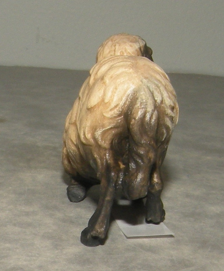Sheep kneeling black head 1 ( 21204-AS ),  Nazarene