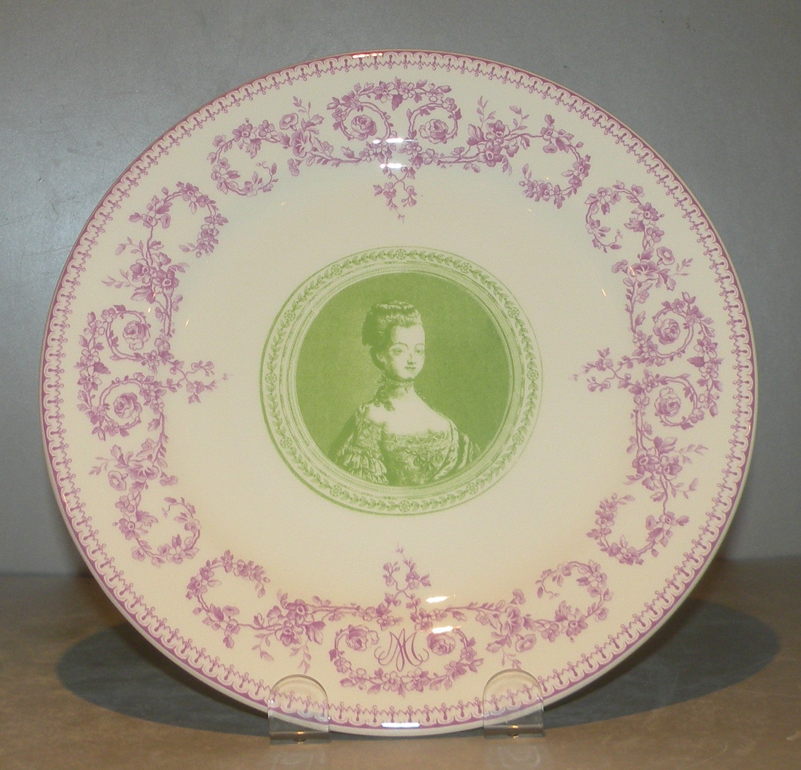 Dessert Plate Green Marie-Antoinette Versailles