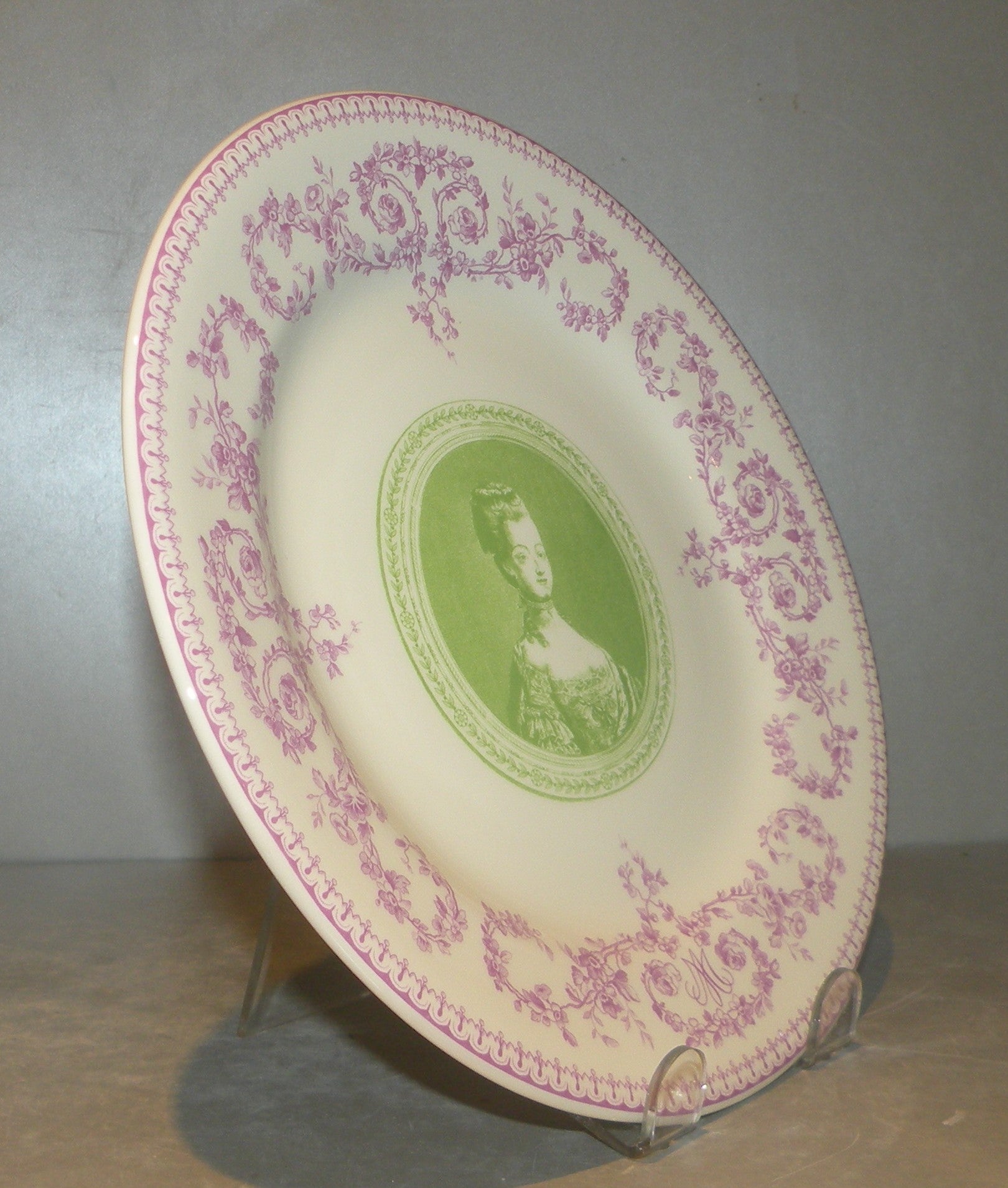 Dessert Plate Green Marie-Antoinette Versailles