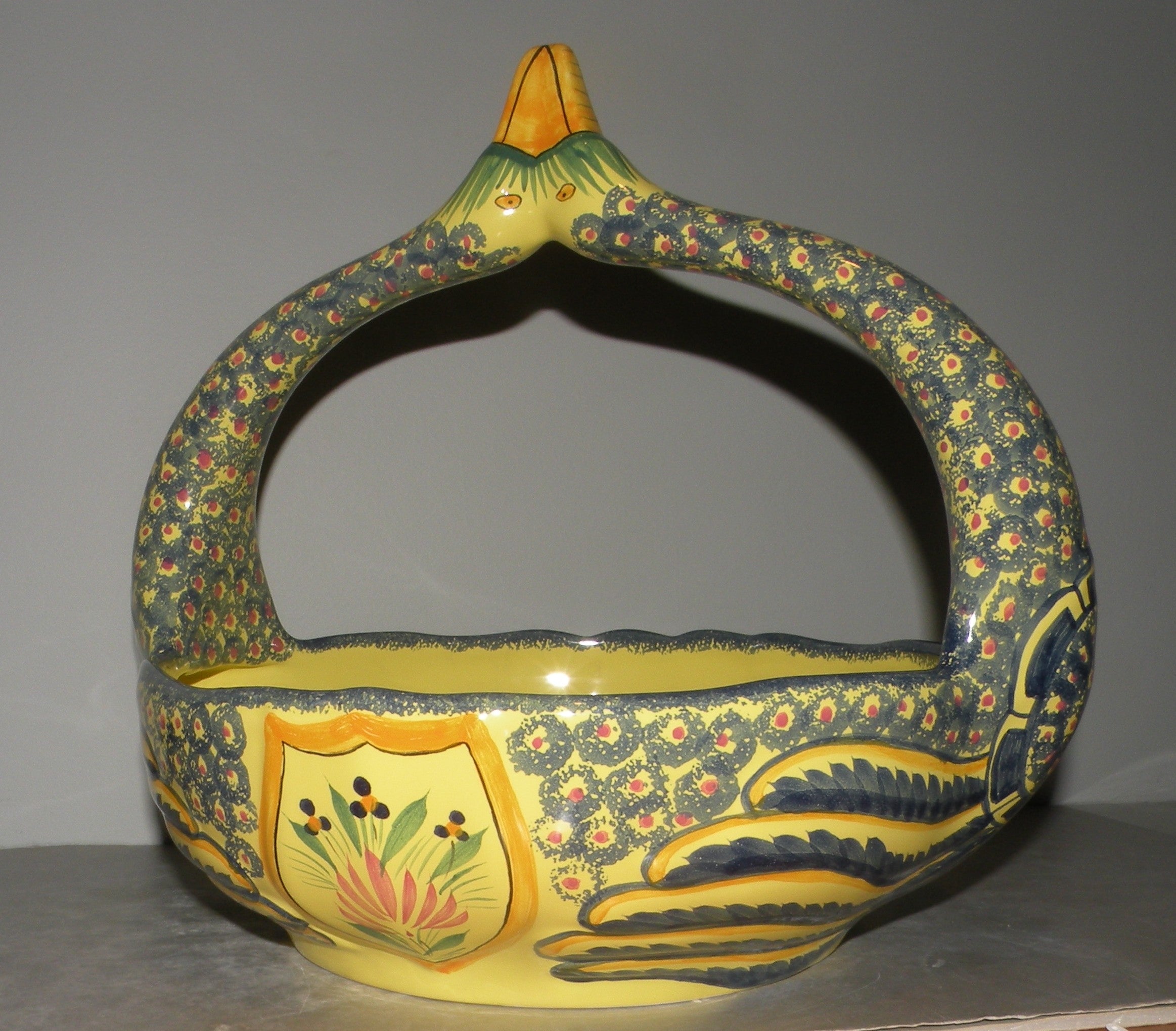 Melonnière ( melon Bowl ) with Man   , Soleil Yellow