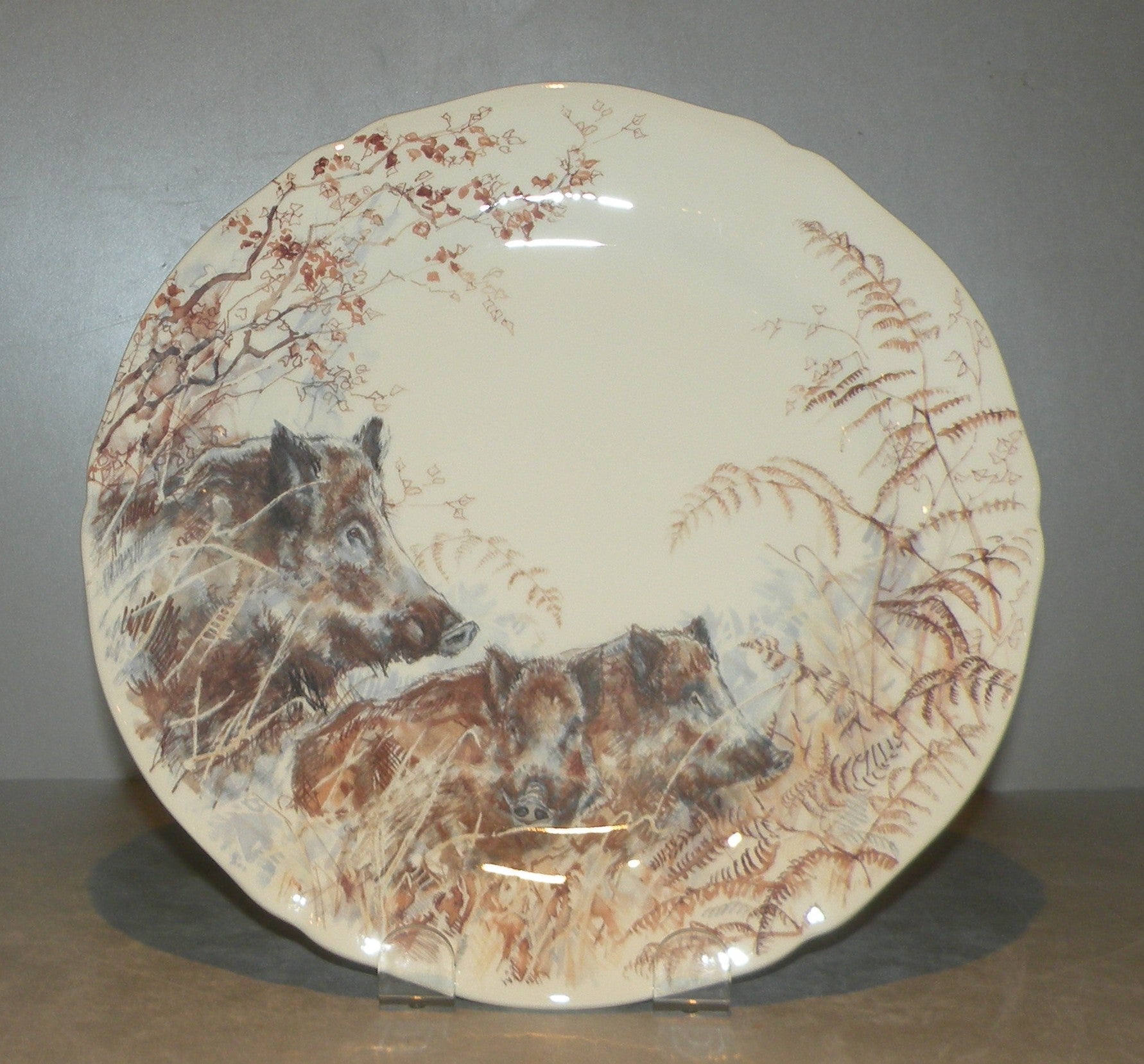 Dessert Plate Boar , Sologne