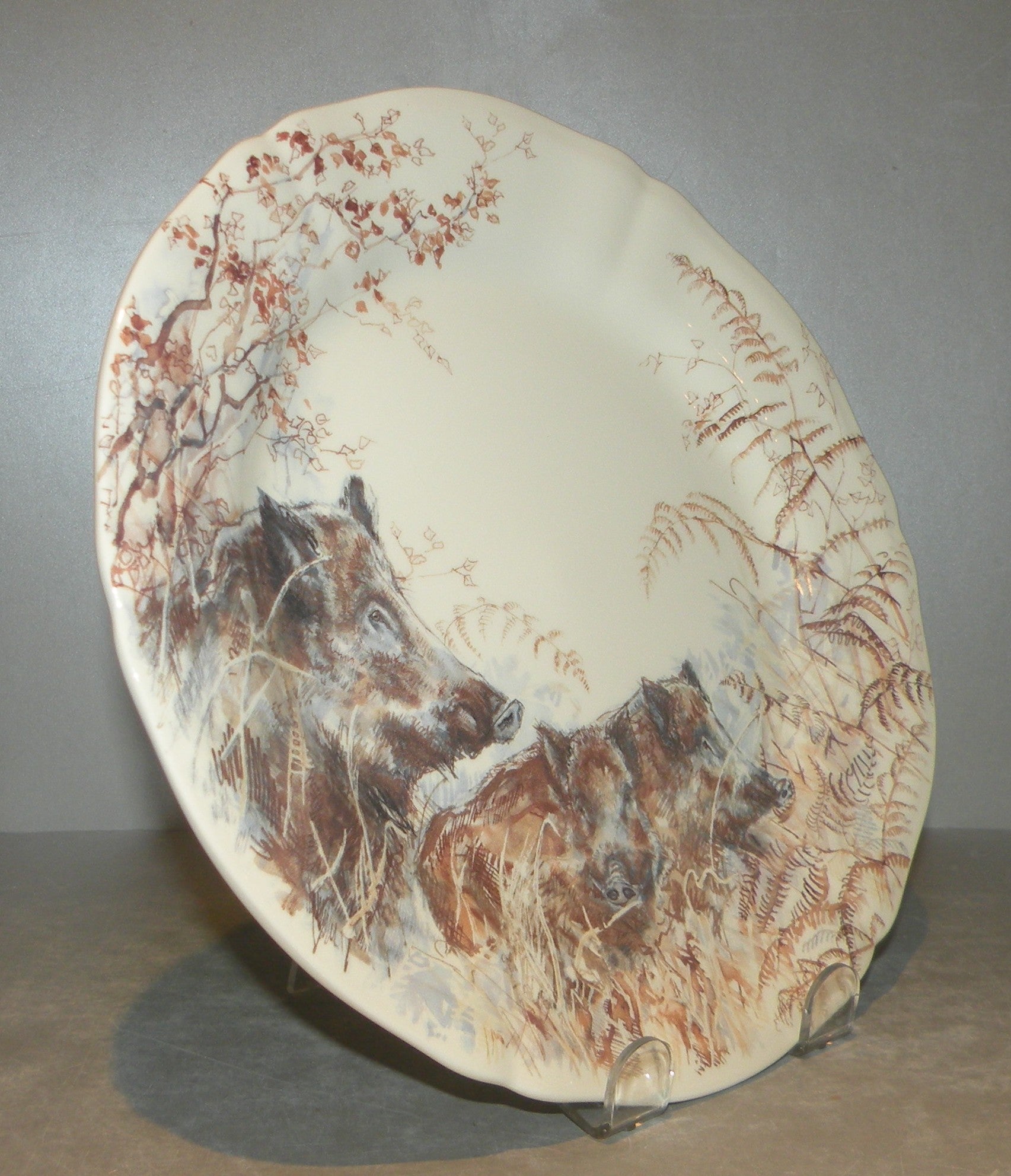 Dessert Plate Boar , Sologne