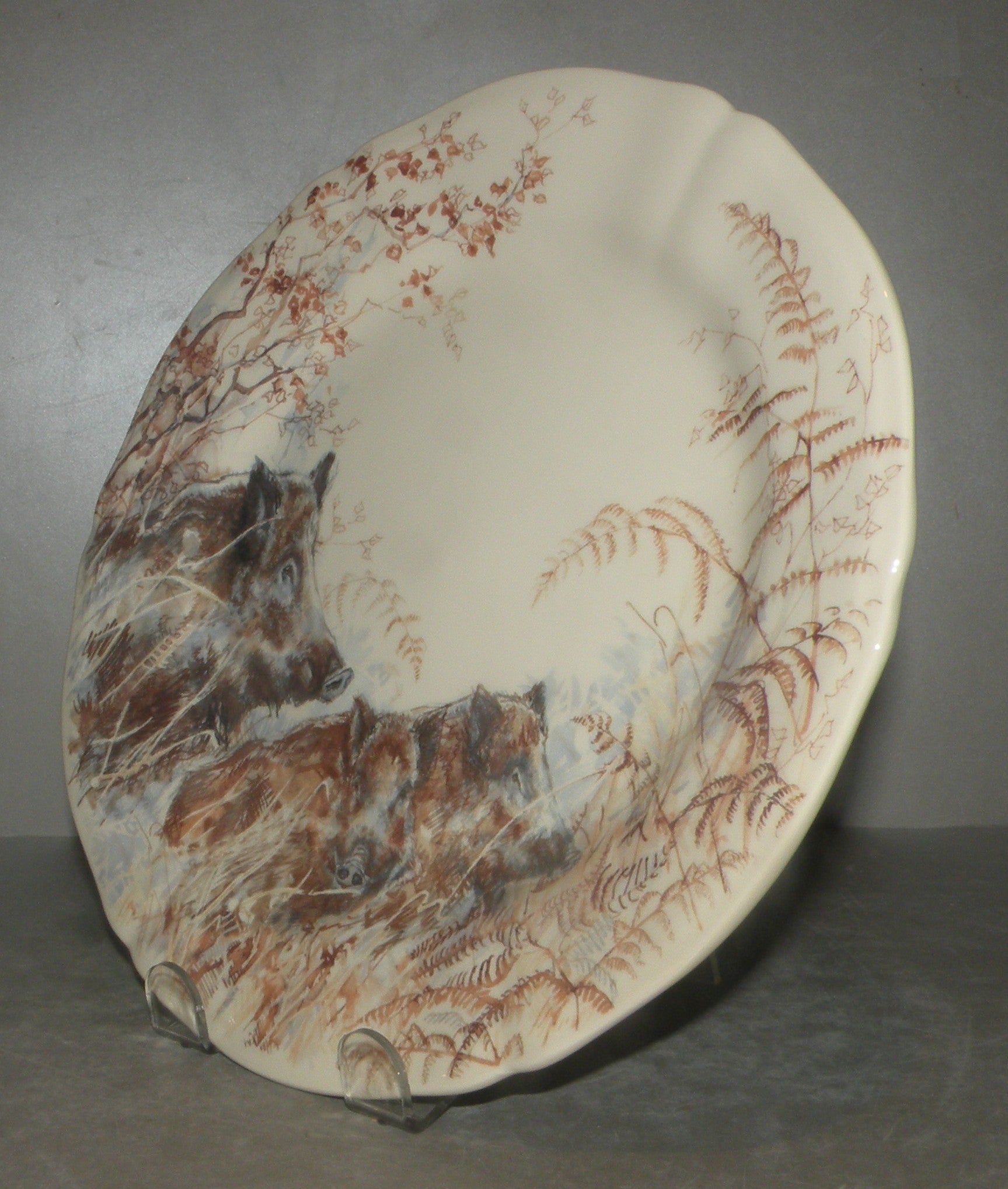 Dessert Plate Boar , Sologne