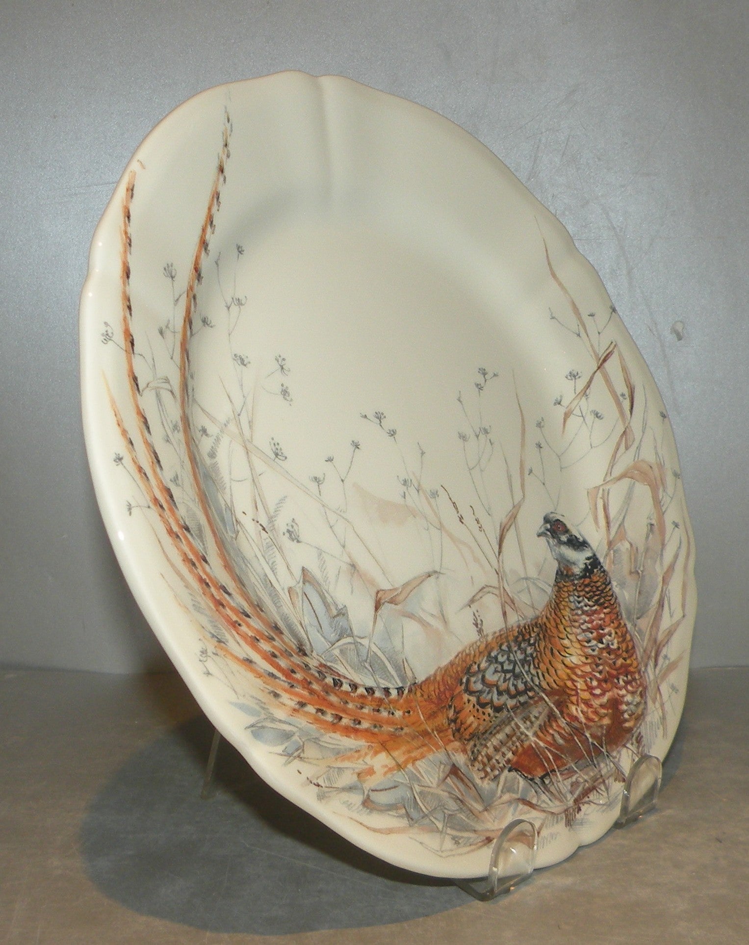 Dessert Plate Pheasant , Sologne