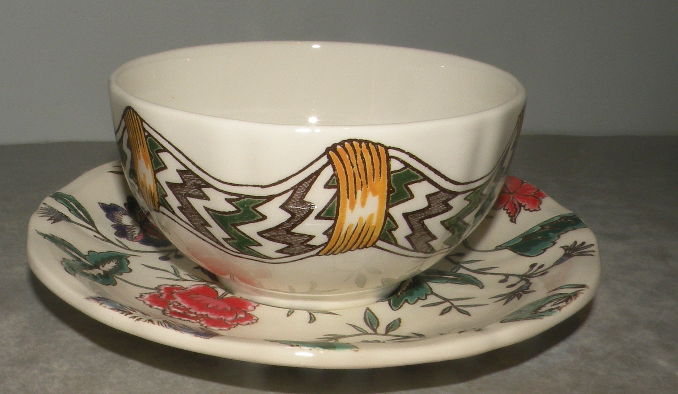 Breakfast Cup & Saucer , Dominote Hand Painted