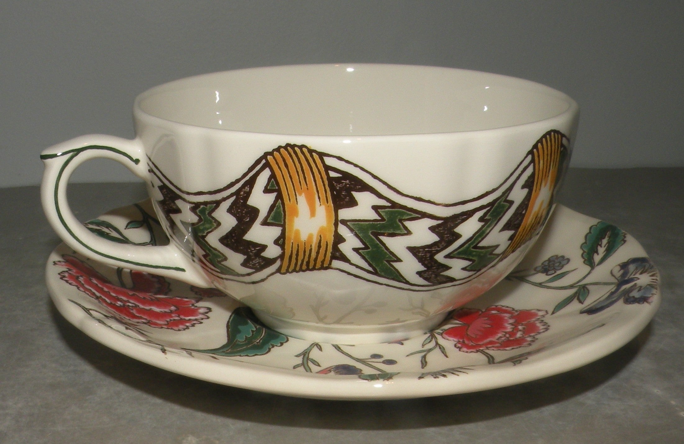 Breakfast Cup & Saucer , Dominote Hand Painted