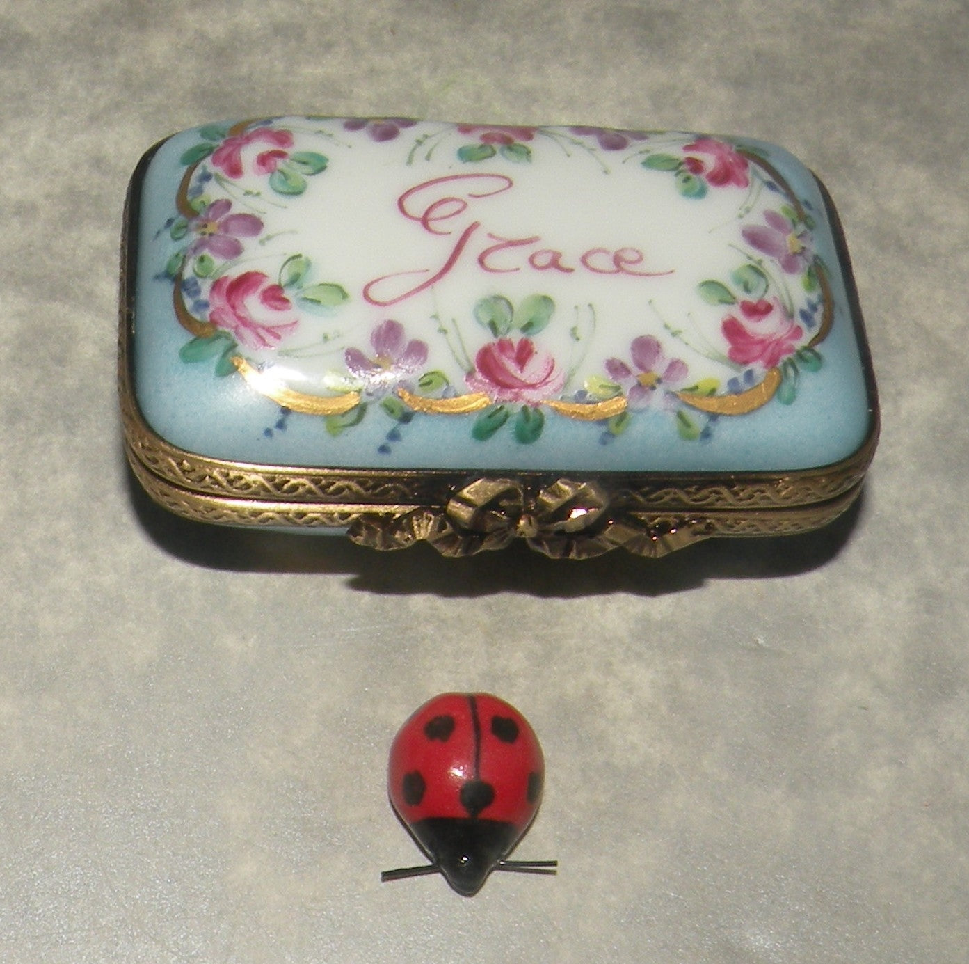 Personalized Box '' Grace '' ,  Limoges Box number  01