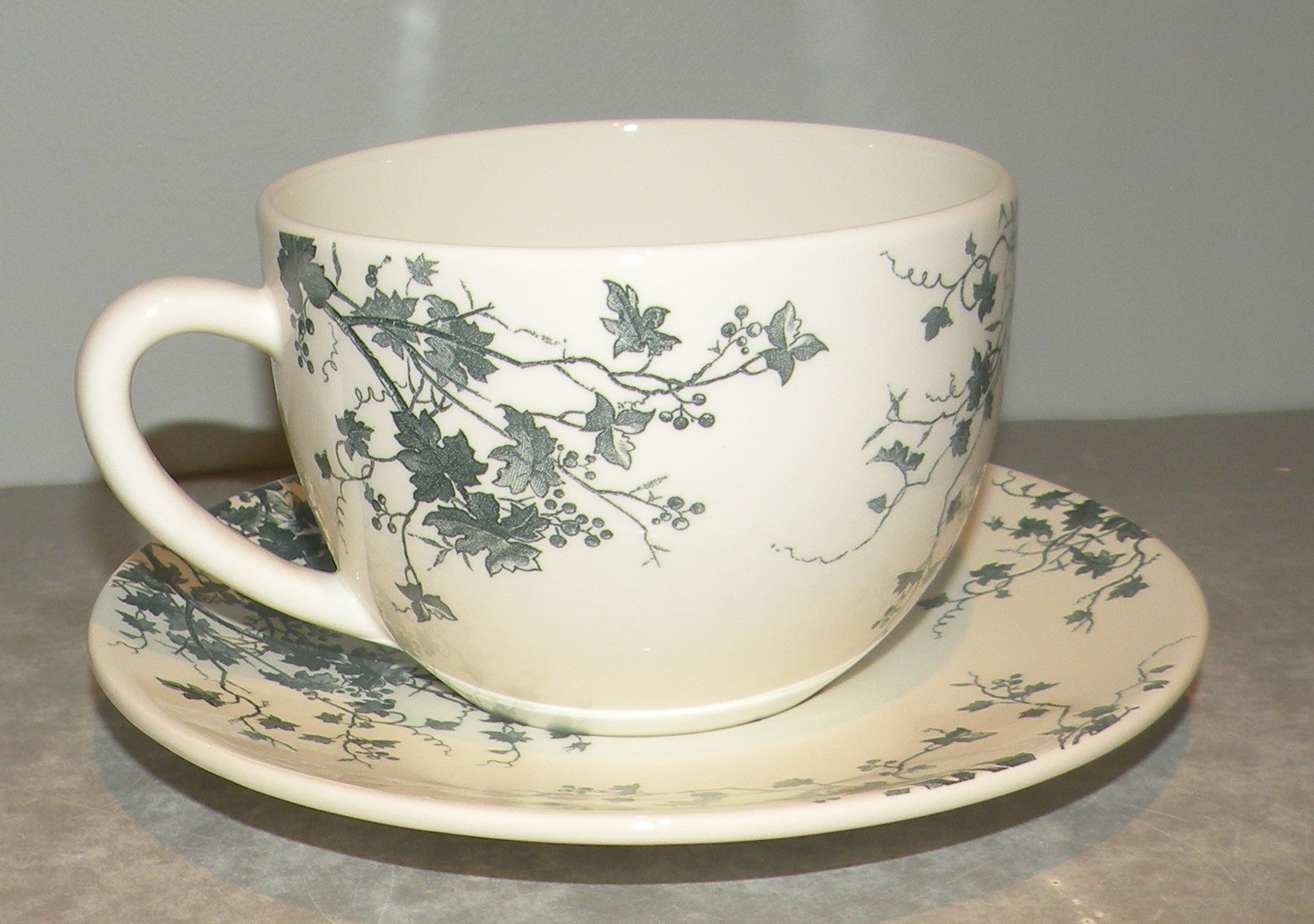 Breakfast Cup Jumbo & Saucer  Les Oiseaux