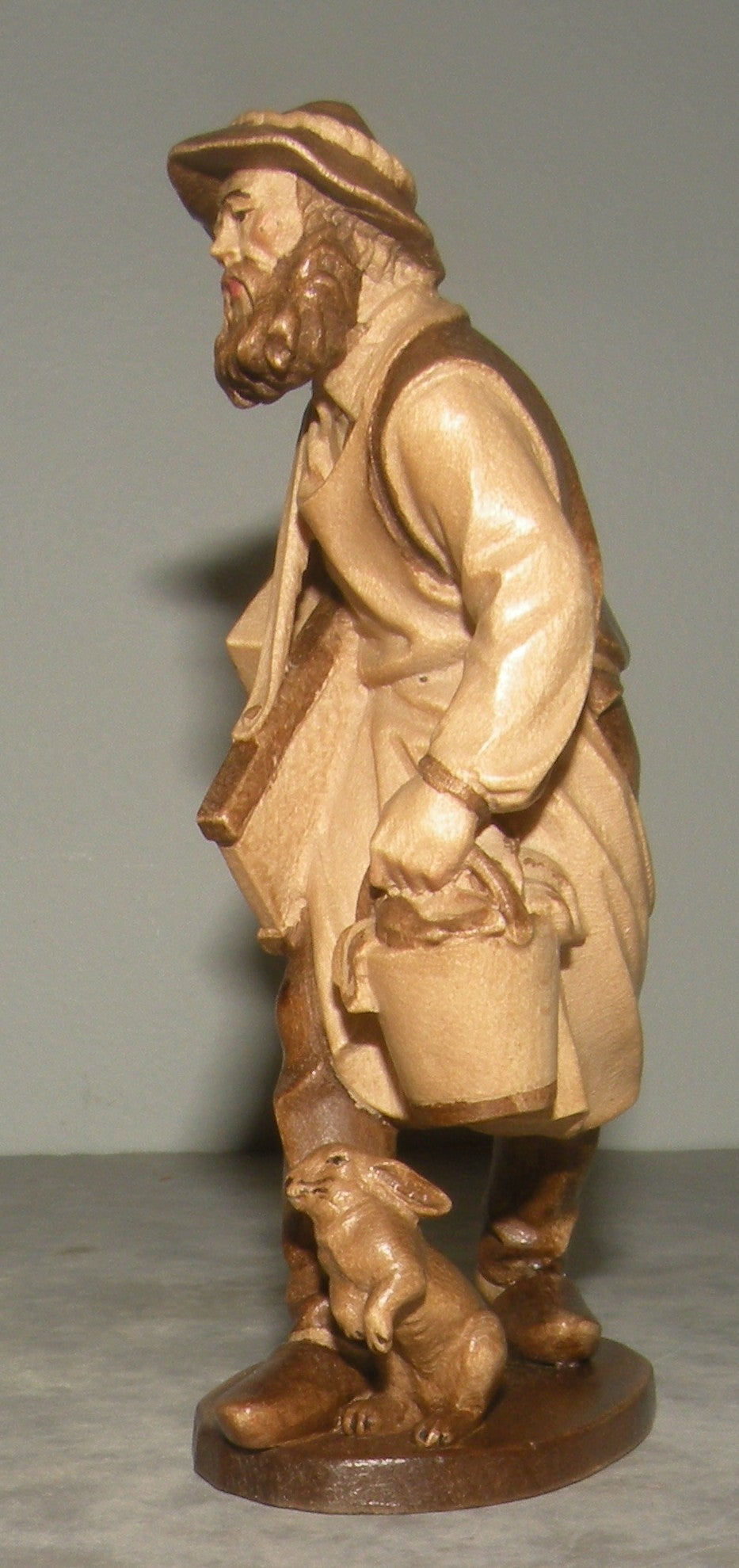 Man Chopping Cabbages , Rustic ZF Finish