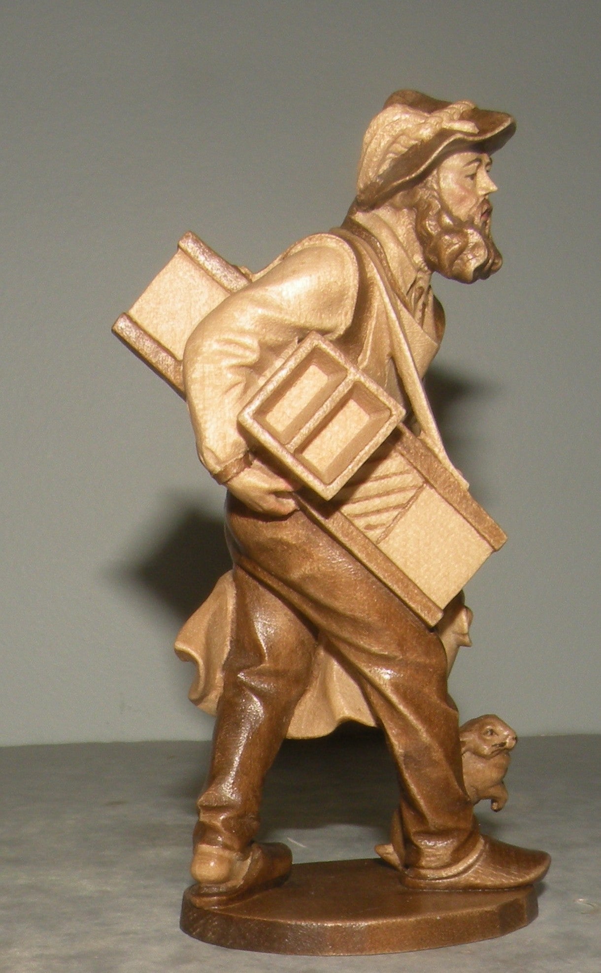 Man Chopping Cabbages , Rustic ZF Finish