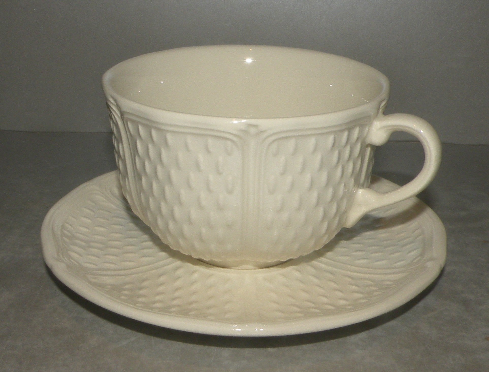Breakfast Cup & Saucer, Pont Aux Choux White