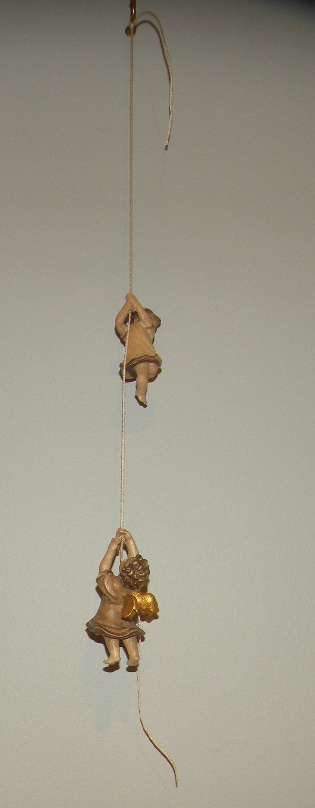 Couple of Angels going down with Yarn, ( 10701-49 and 50 ) Rustic ZF Finish