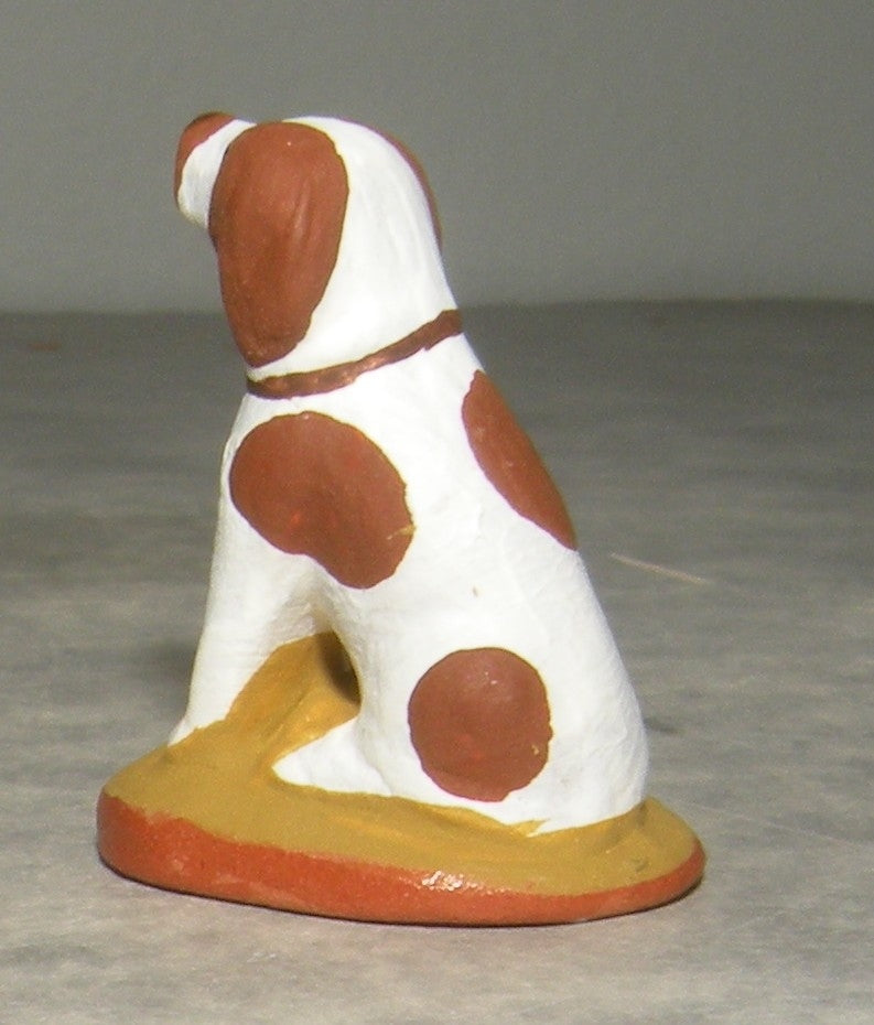 Hunter dog sitting , Fouque, 4 cm