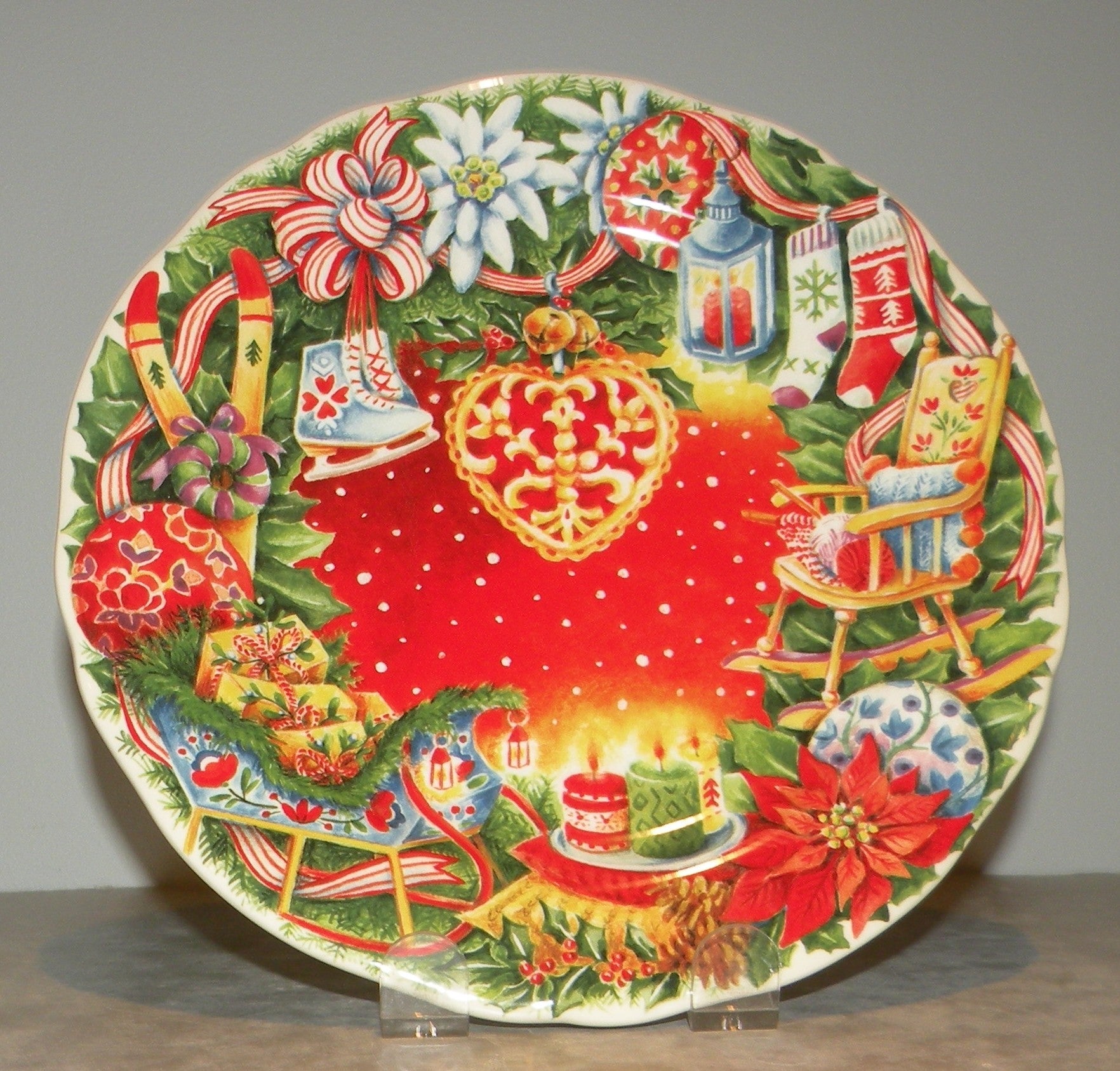 Dessert Plate Noel Red 2021