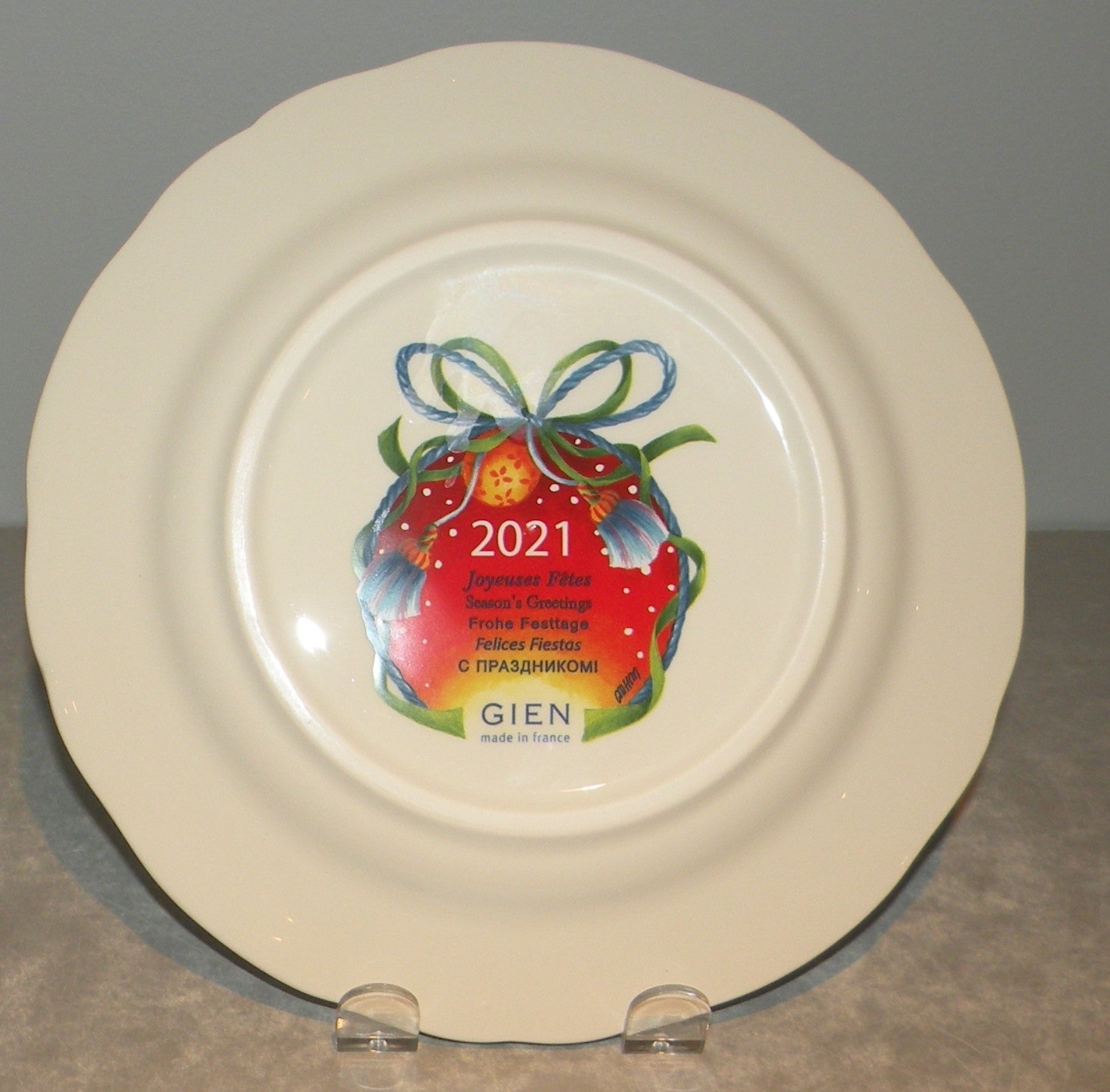 Dessert Plate Noel Red 2021