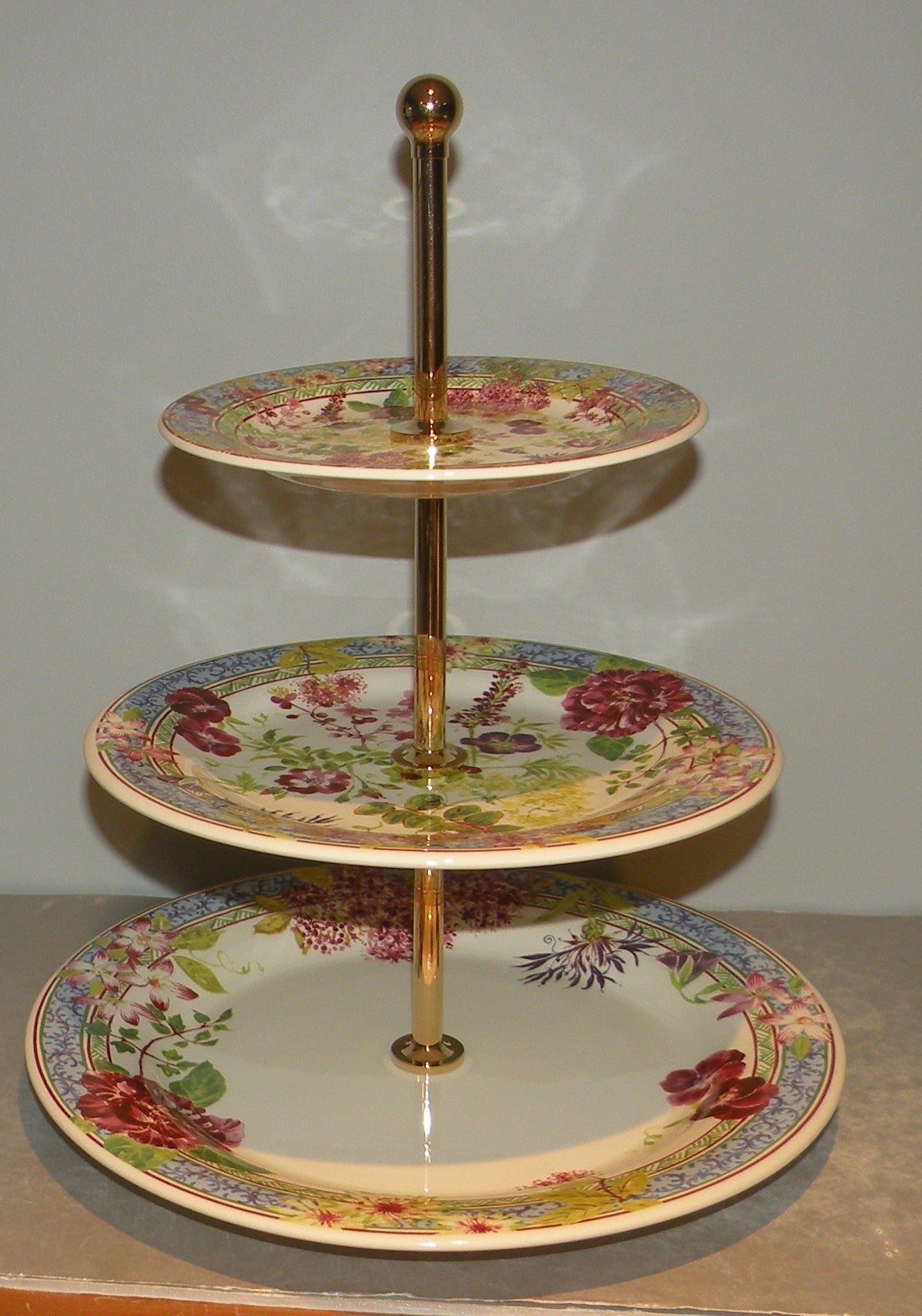 Three-tier Cake Stand, Millefleurs